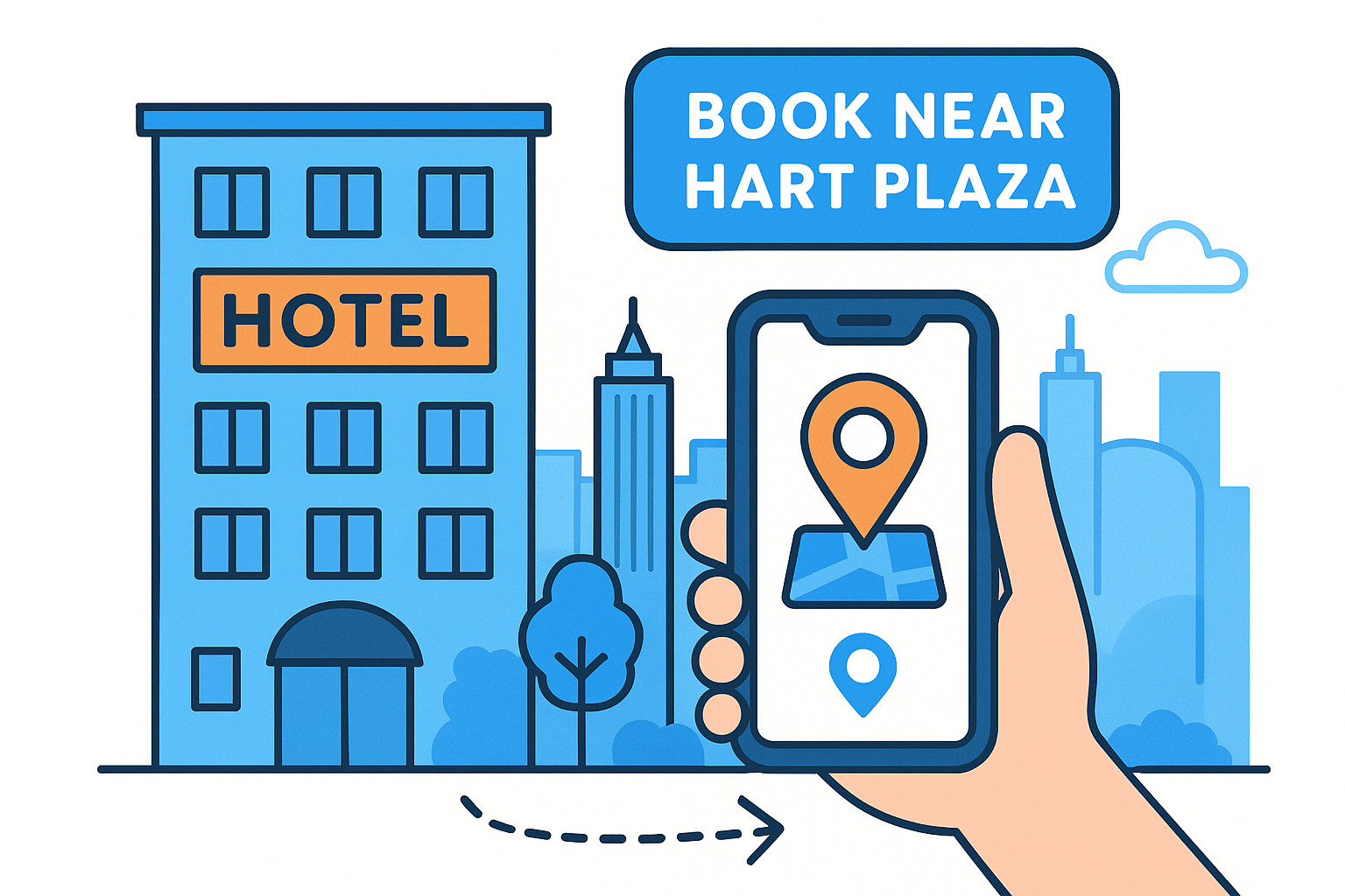 Book accommodations near Hart Plaza