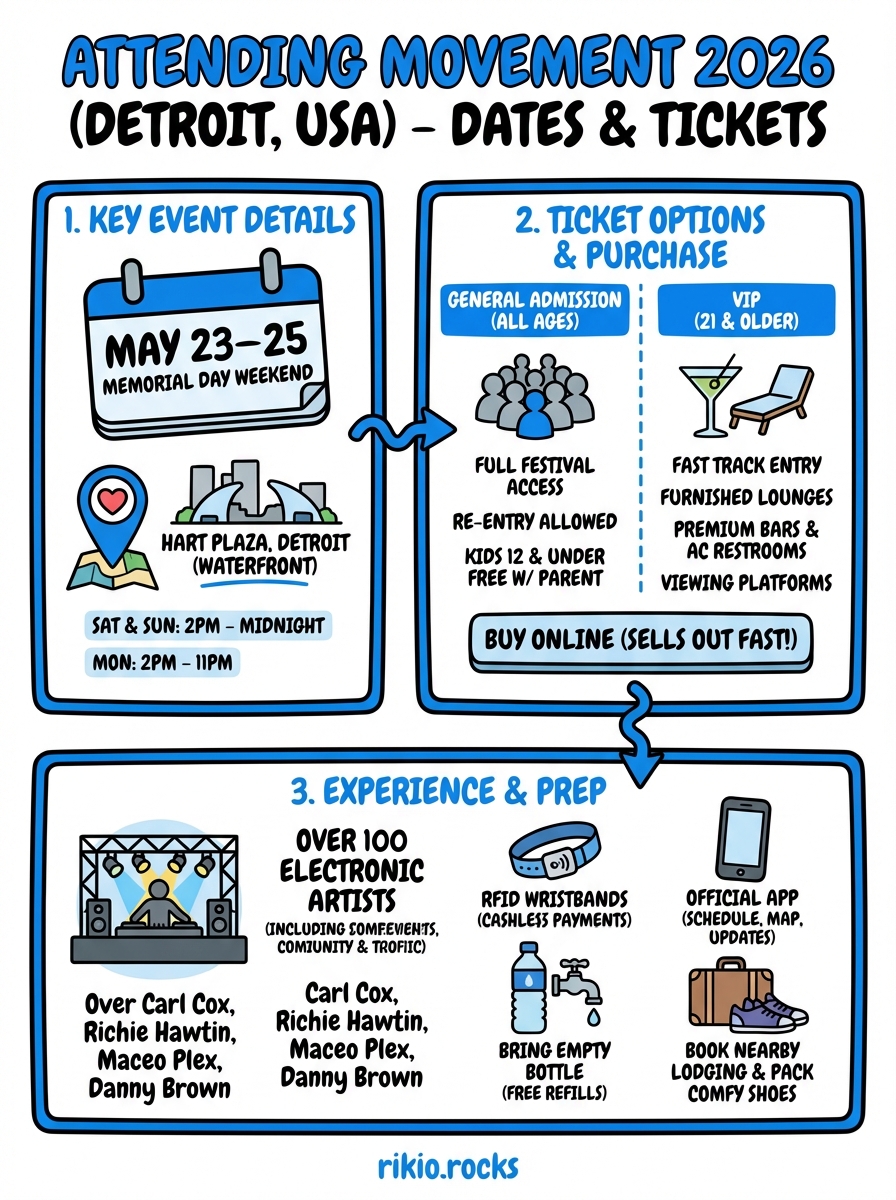 2026 movement (detroit, usa) infographic