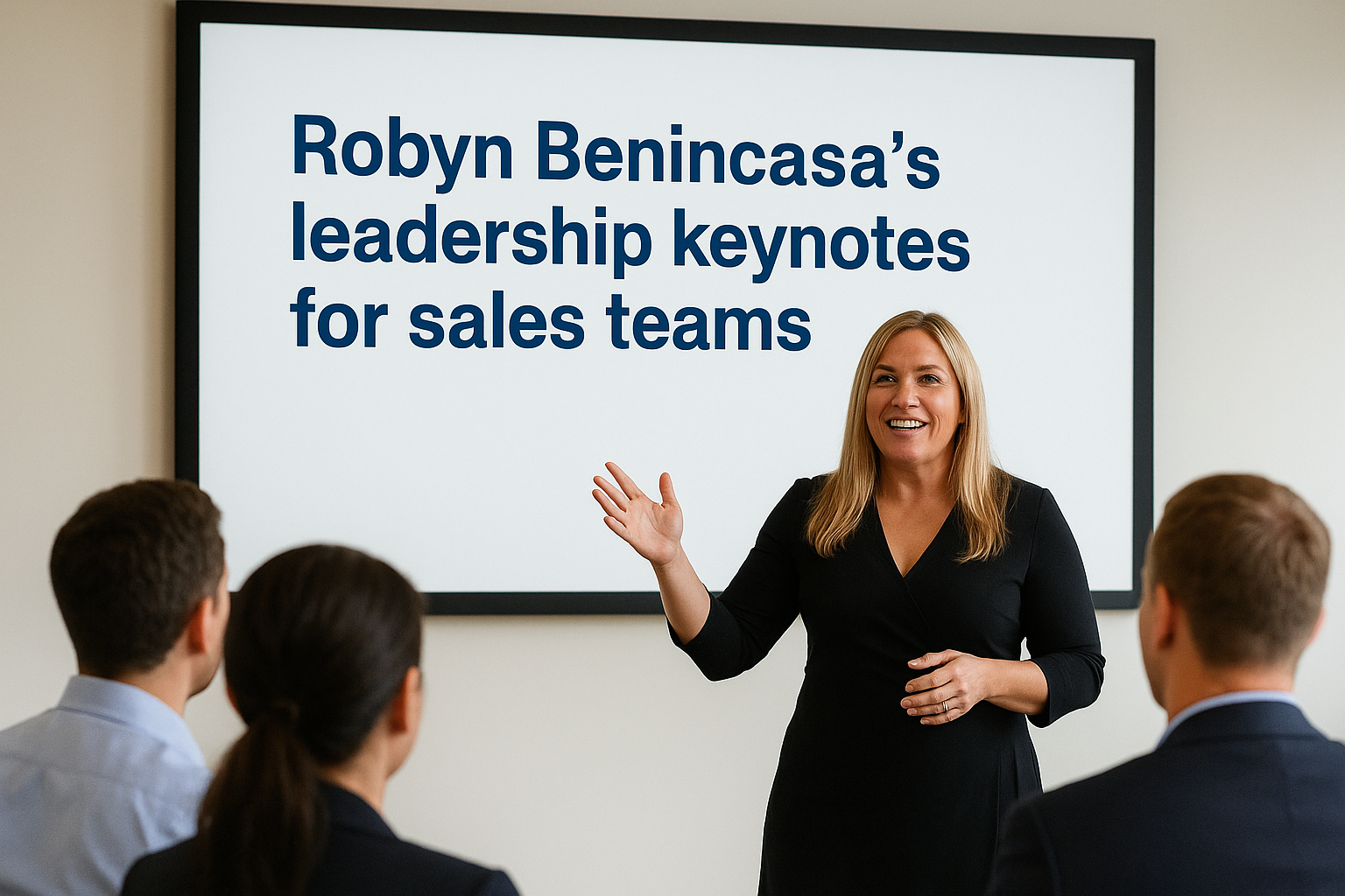 1. Robyn Benincasa's leadership keynotes for sales teams