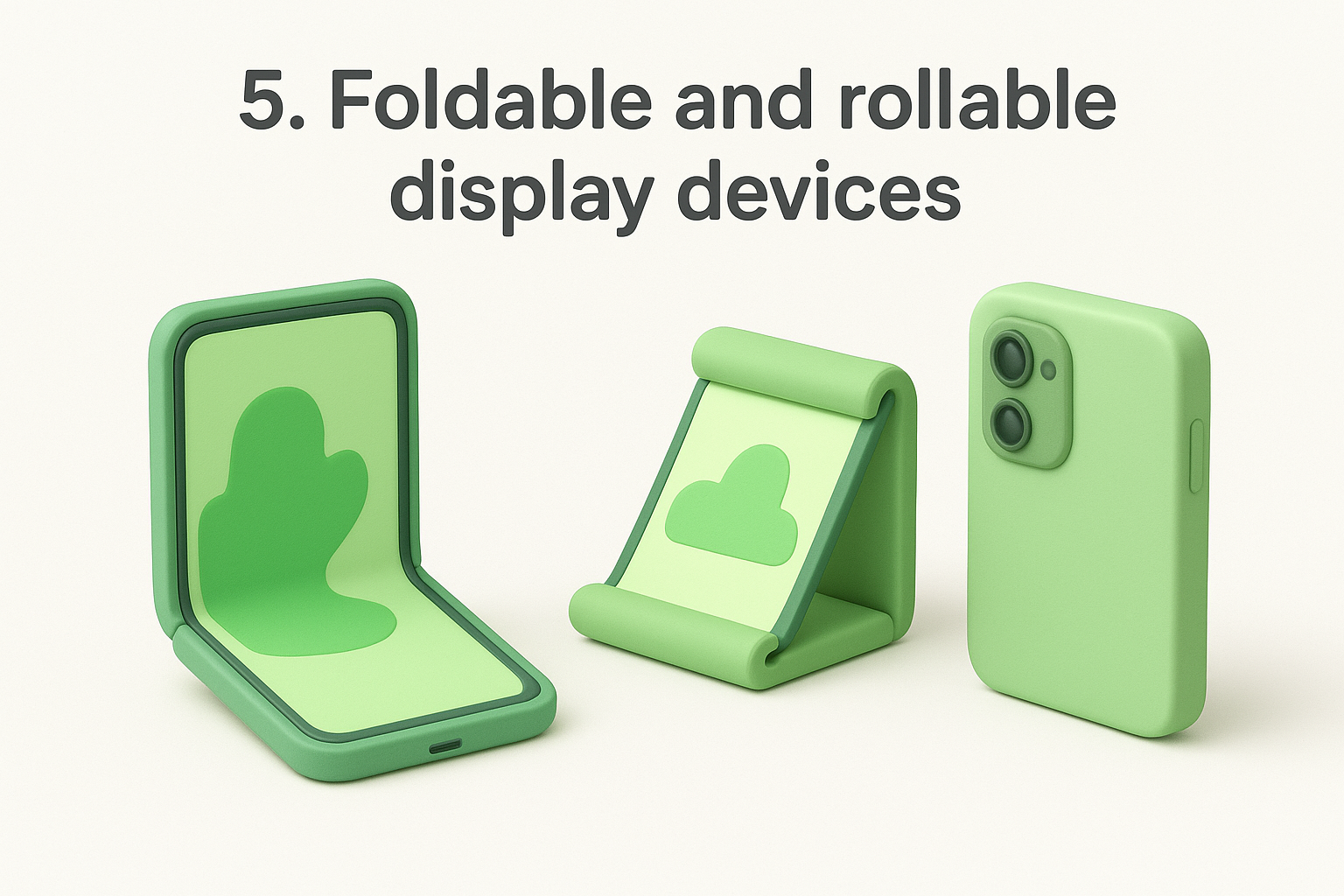 5. Foldable and rollable display devices