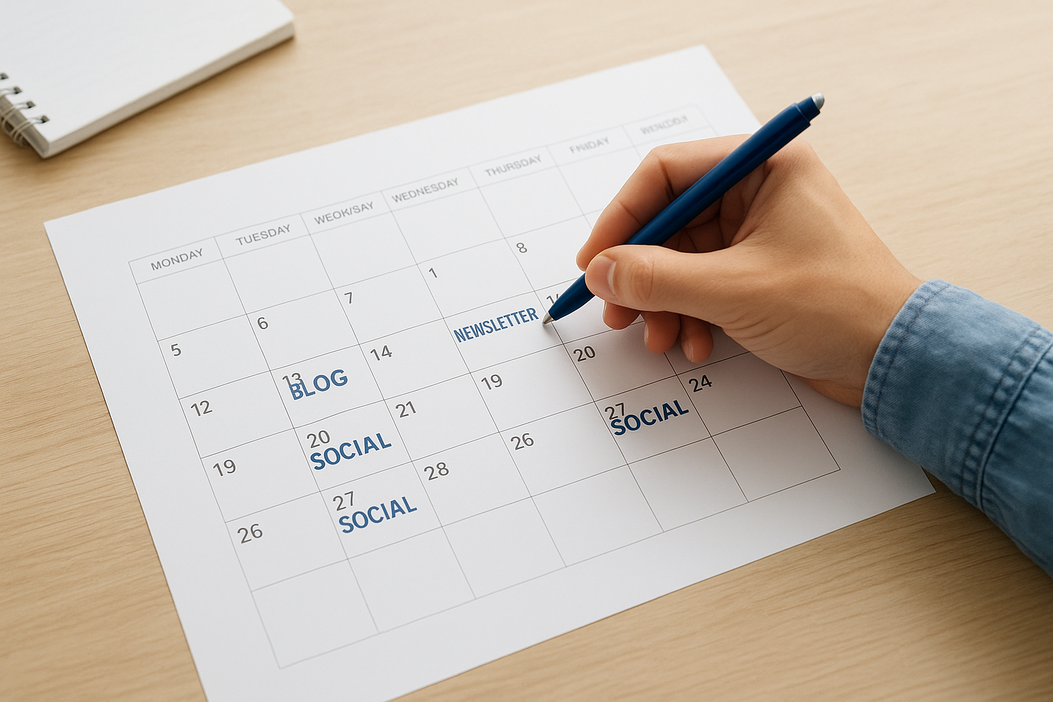 Build your posting rhythm