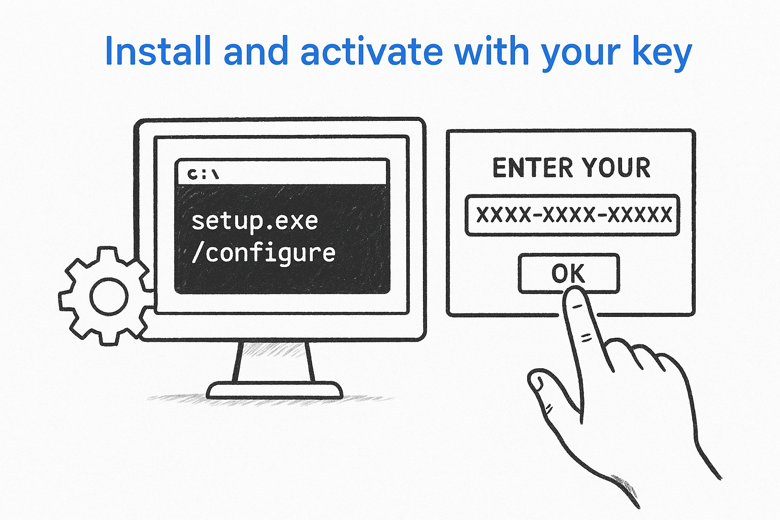 Install and activate with your key