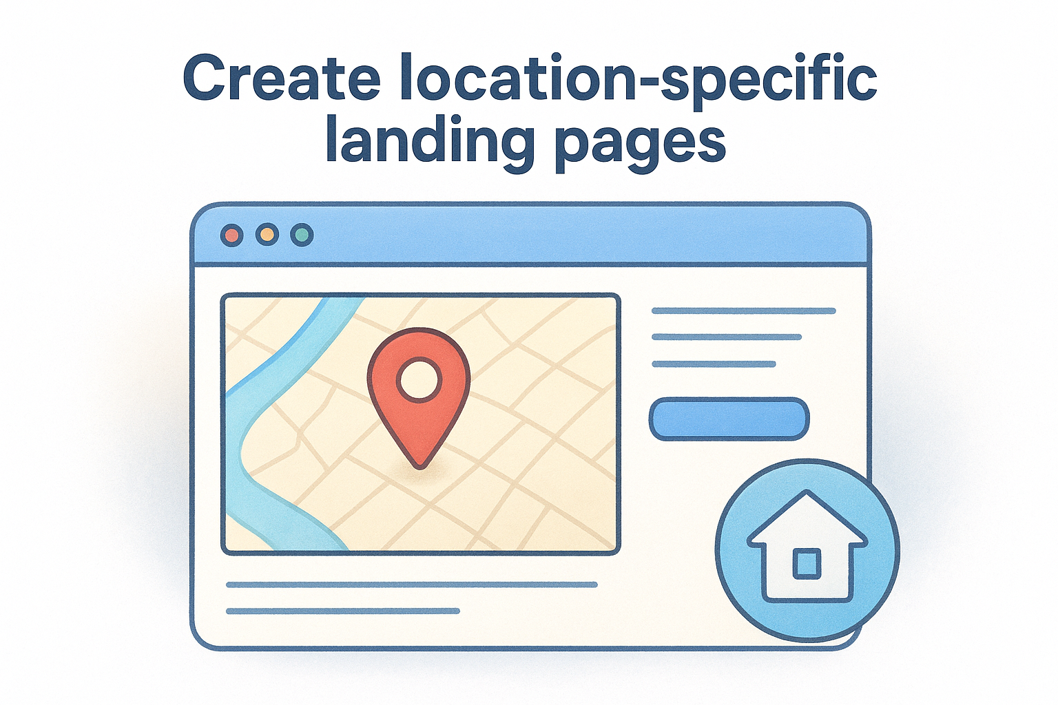 Create location-specific landing pages