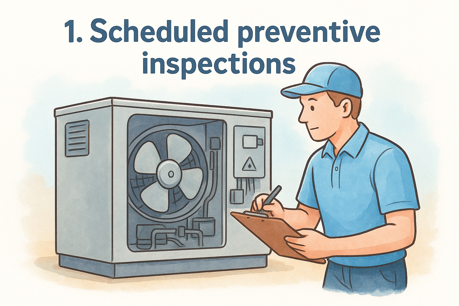 1. Scheduled preventive inspections