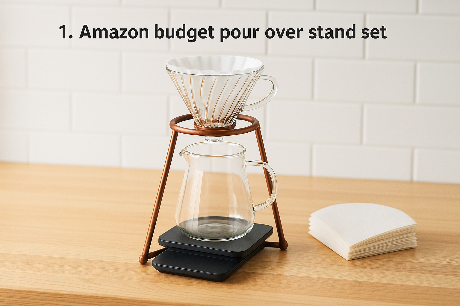 1. Amazon budget pour over stand set