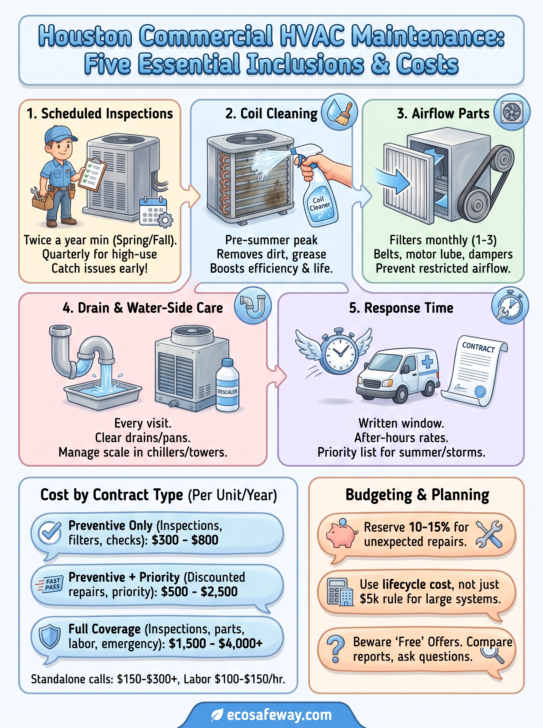 commercial hvac maintenance infographic