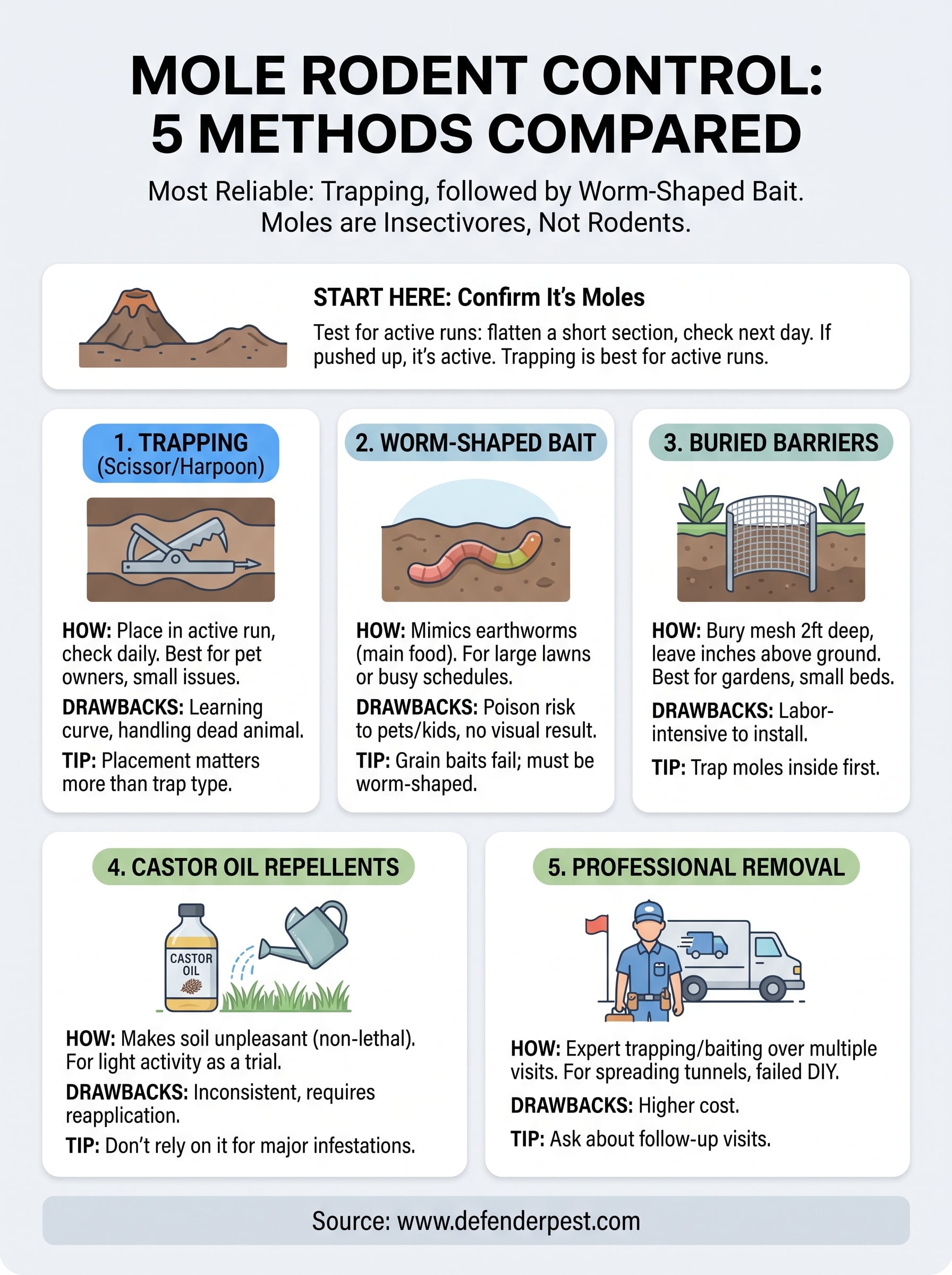 moles rodent control infographic