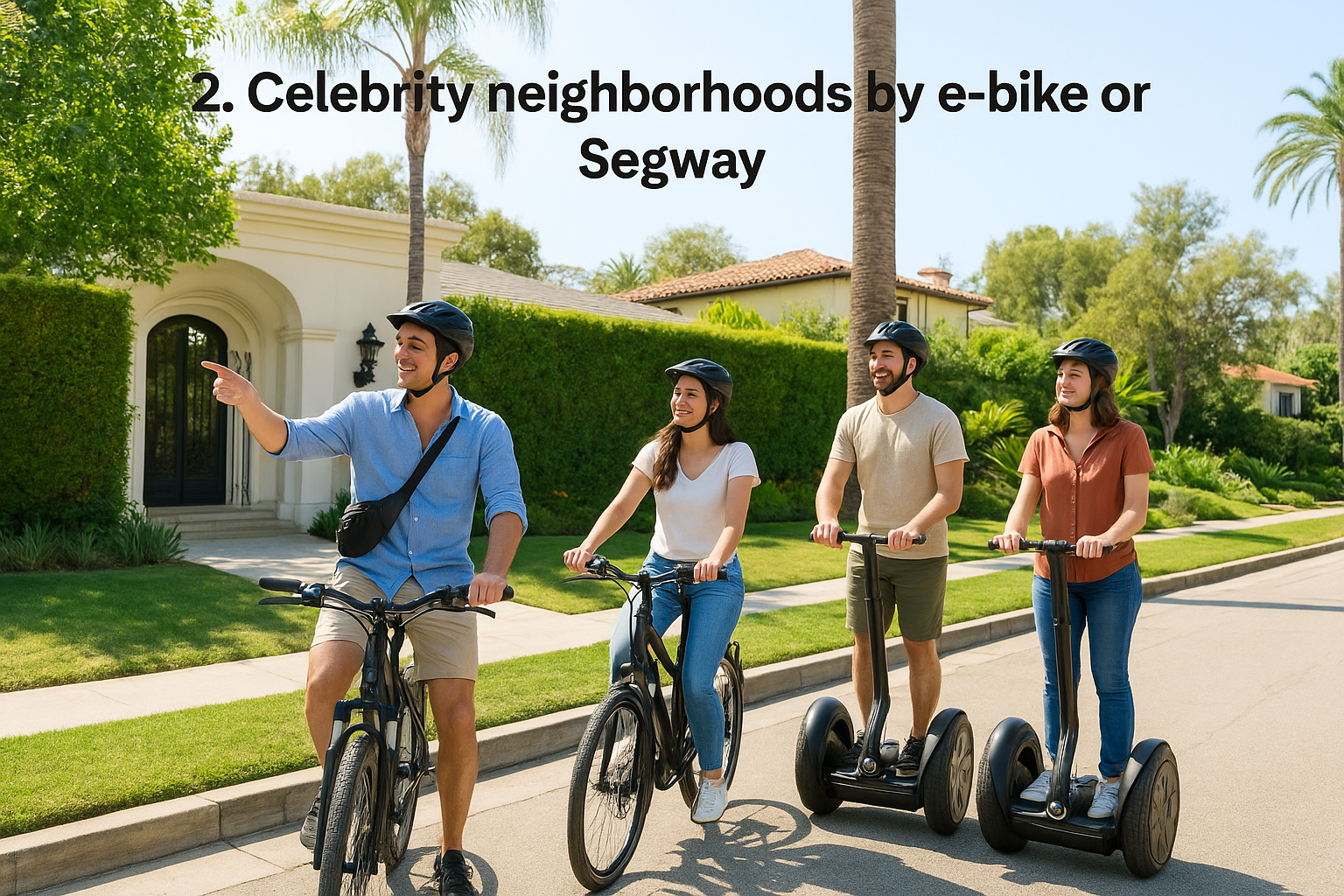 2. Celebrity neighborhoods by e-bike or Segway