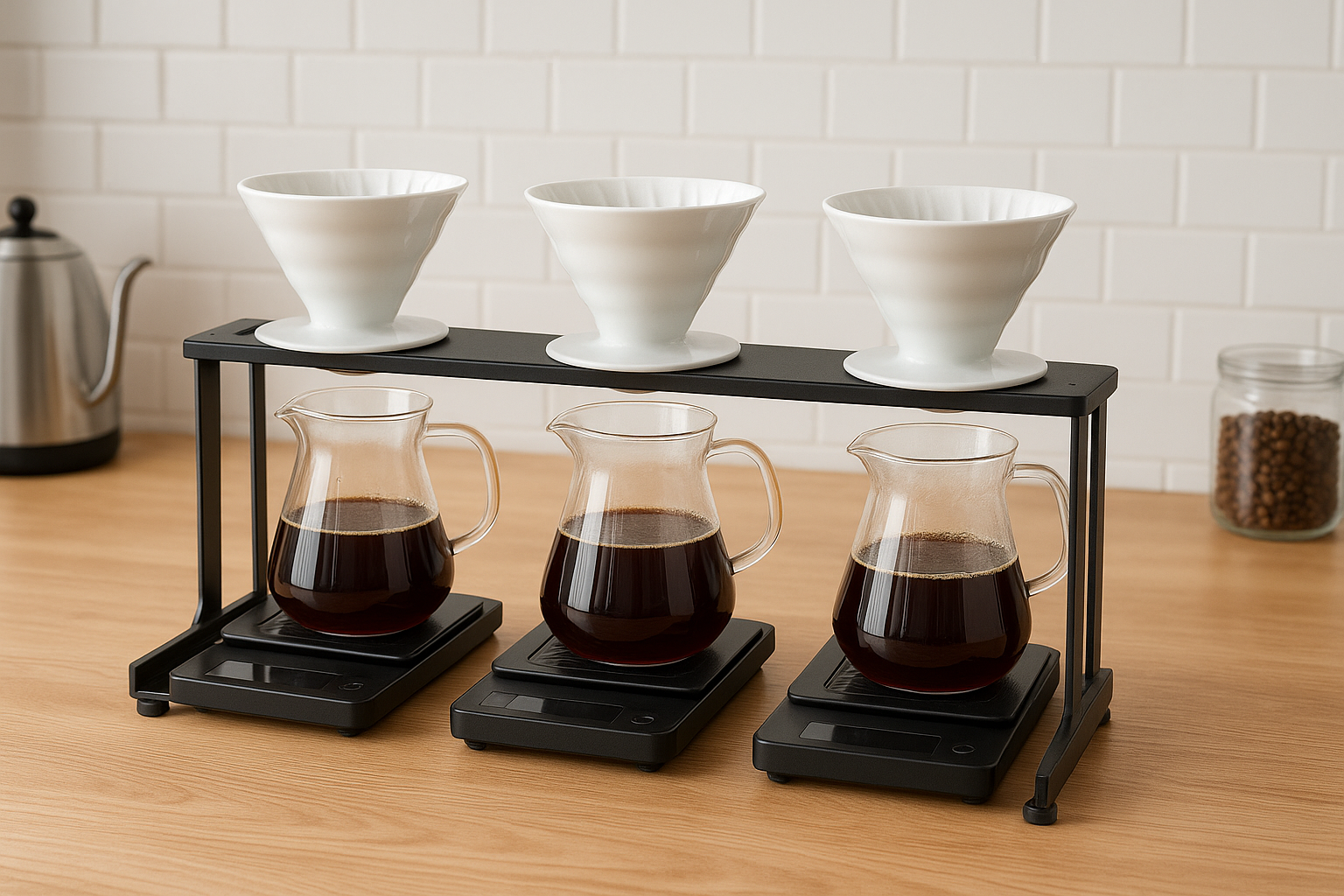 8. Multi station pour over bar stand