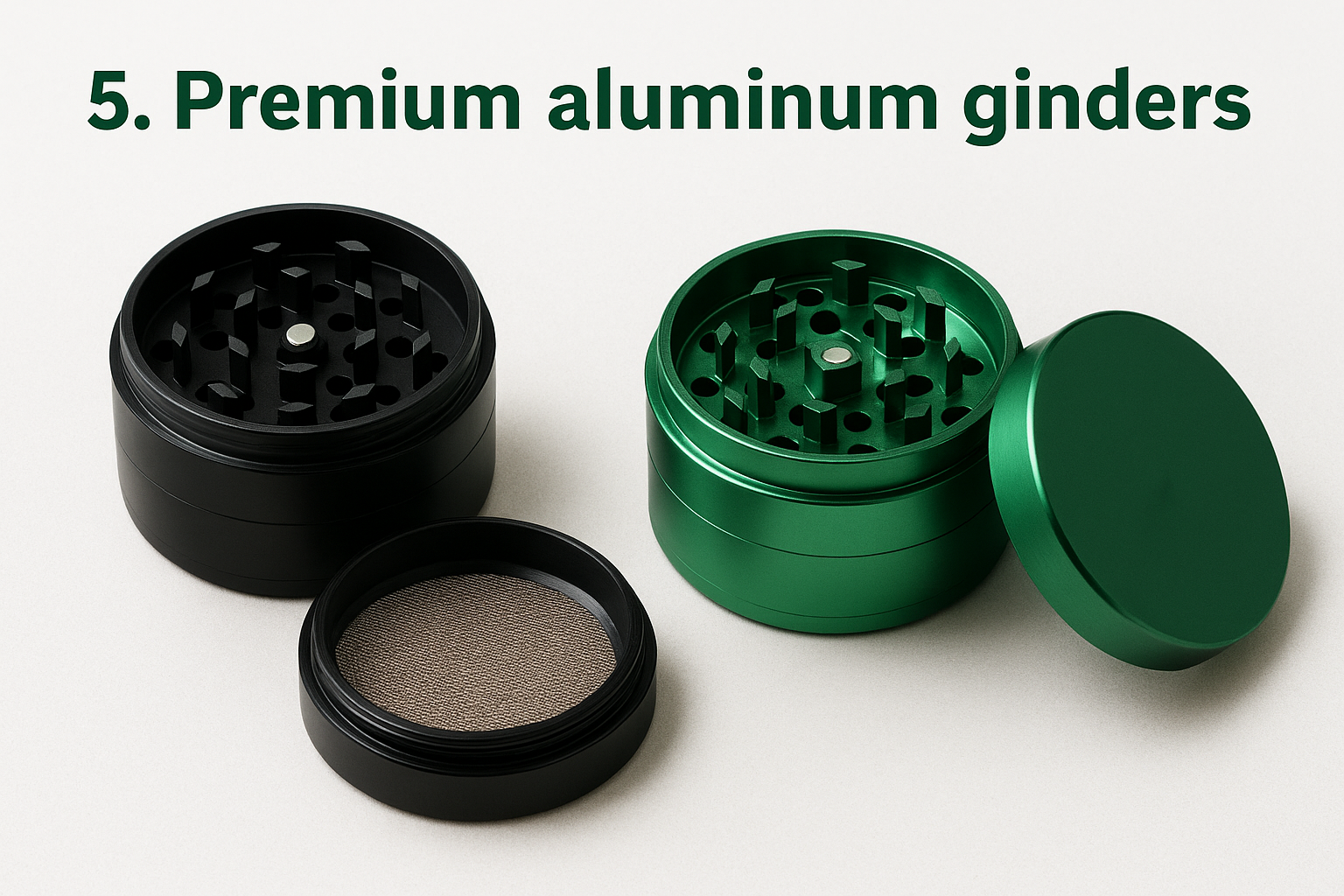 5. Premium aluminum grinders