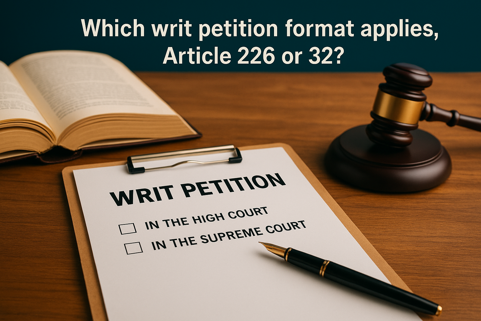 Which writ petition format applies, Article 226 or 32?