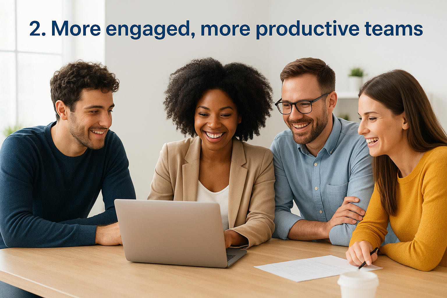 2. More engaged, more productive teams