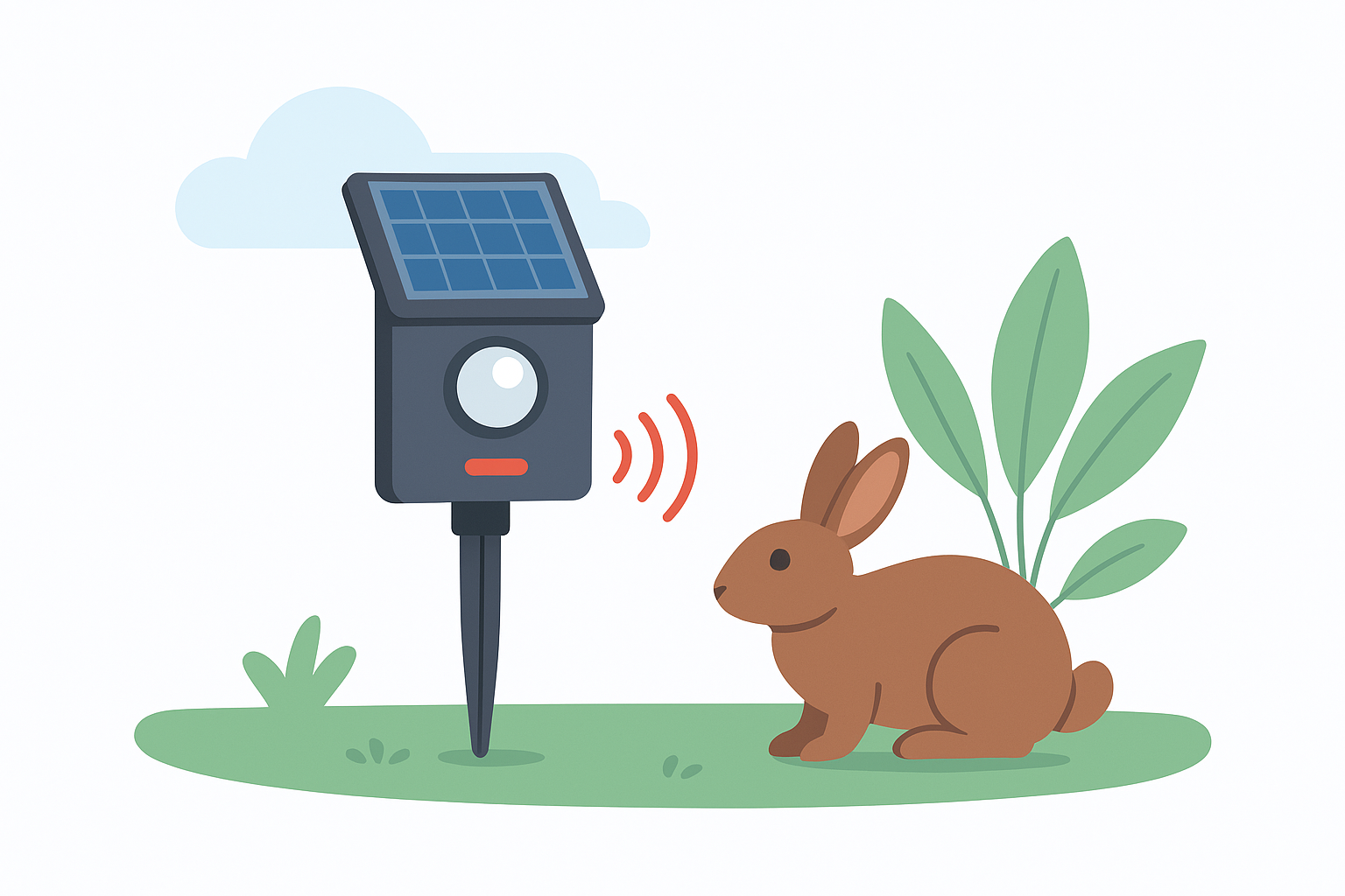 4. Solar and motion-activated outdoor stakes