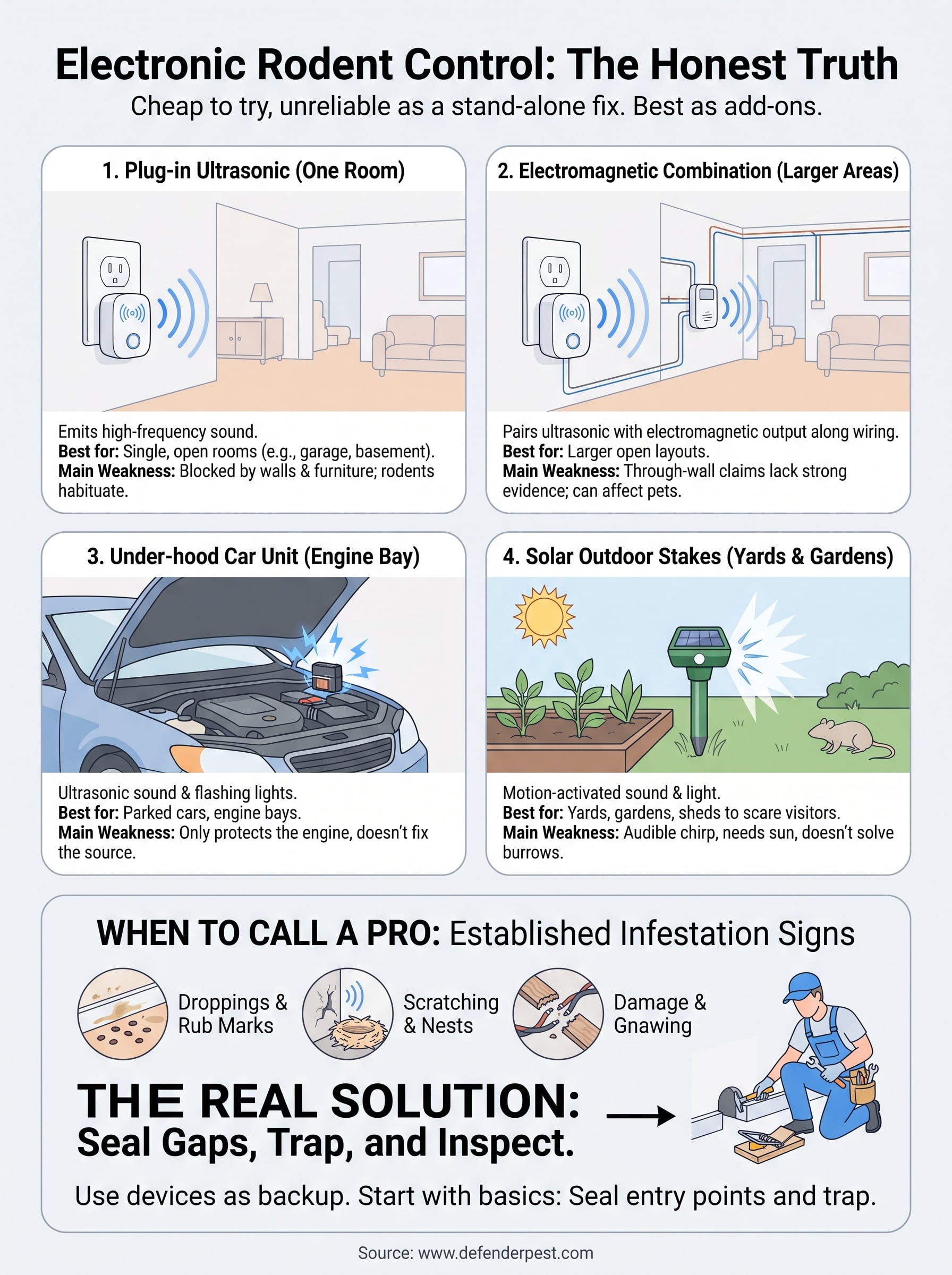 electronic rodent control infographic