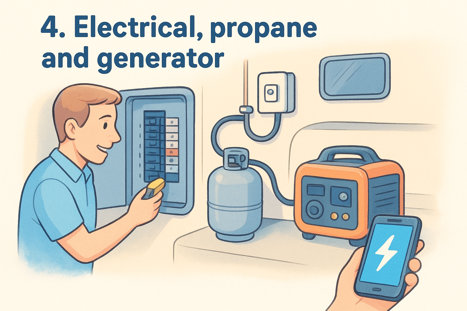 4. Electrical, propane and generator