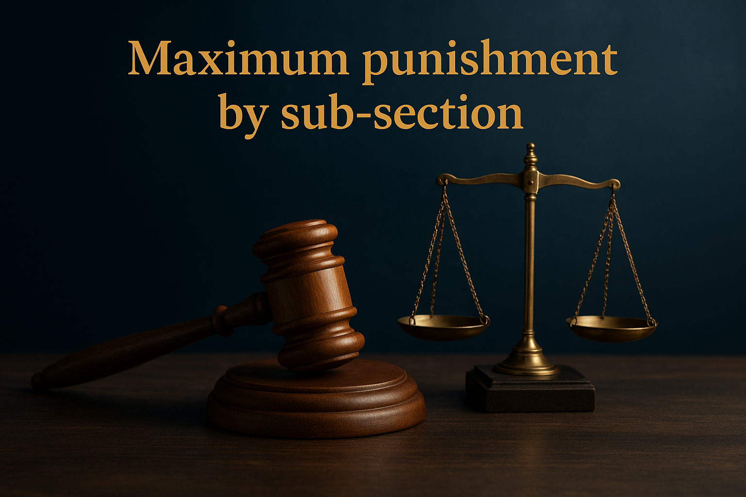 Maximum punishment by sub-section