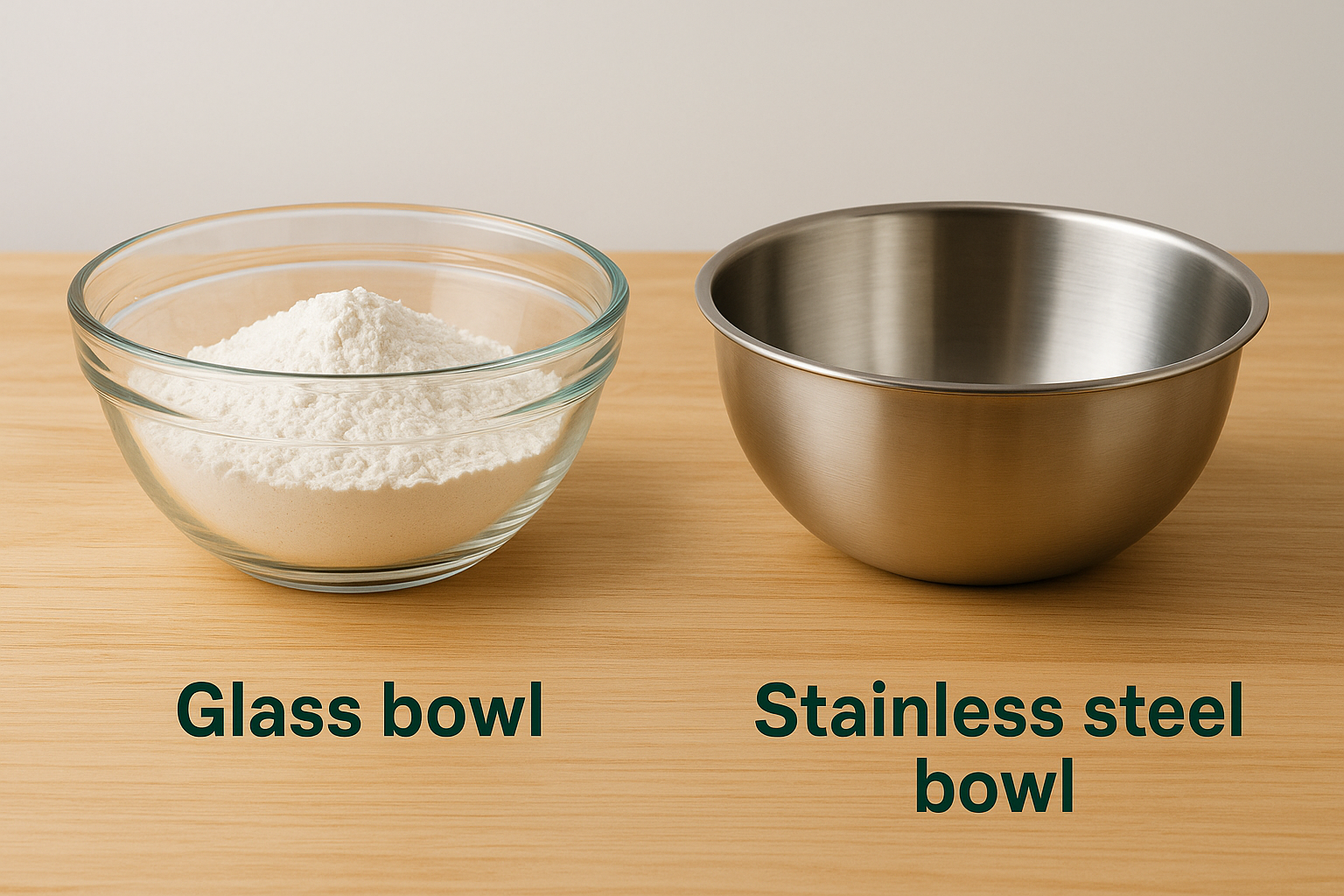 Where glass and metal bowls actually differ
