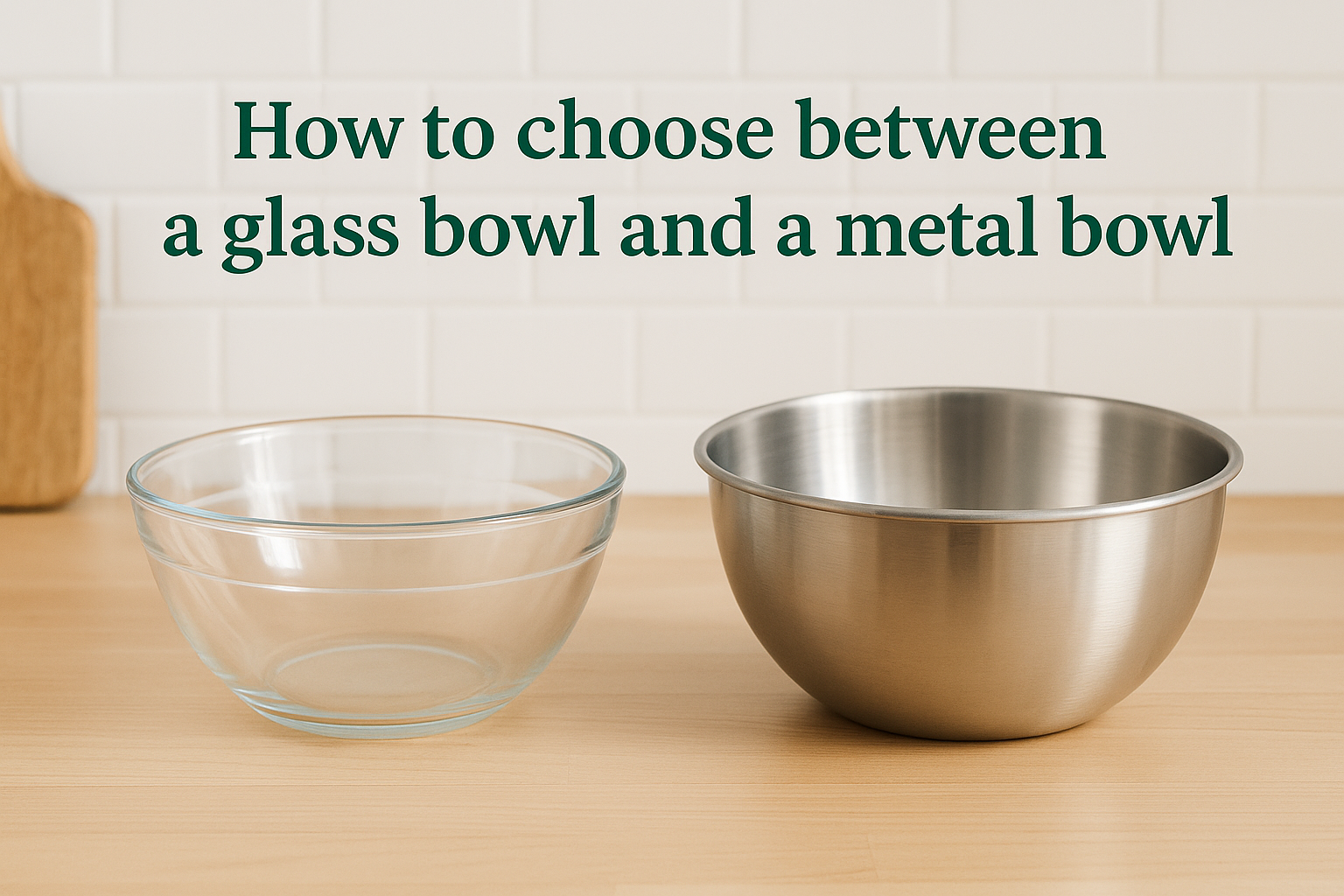 How to choose between a glass bowl and a metal bowl