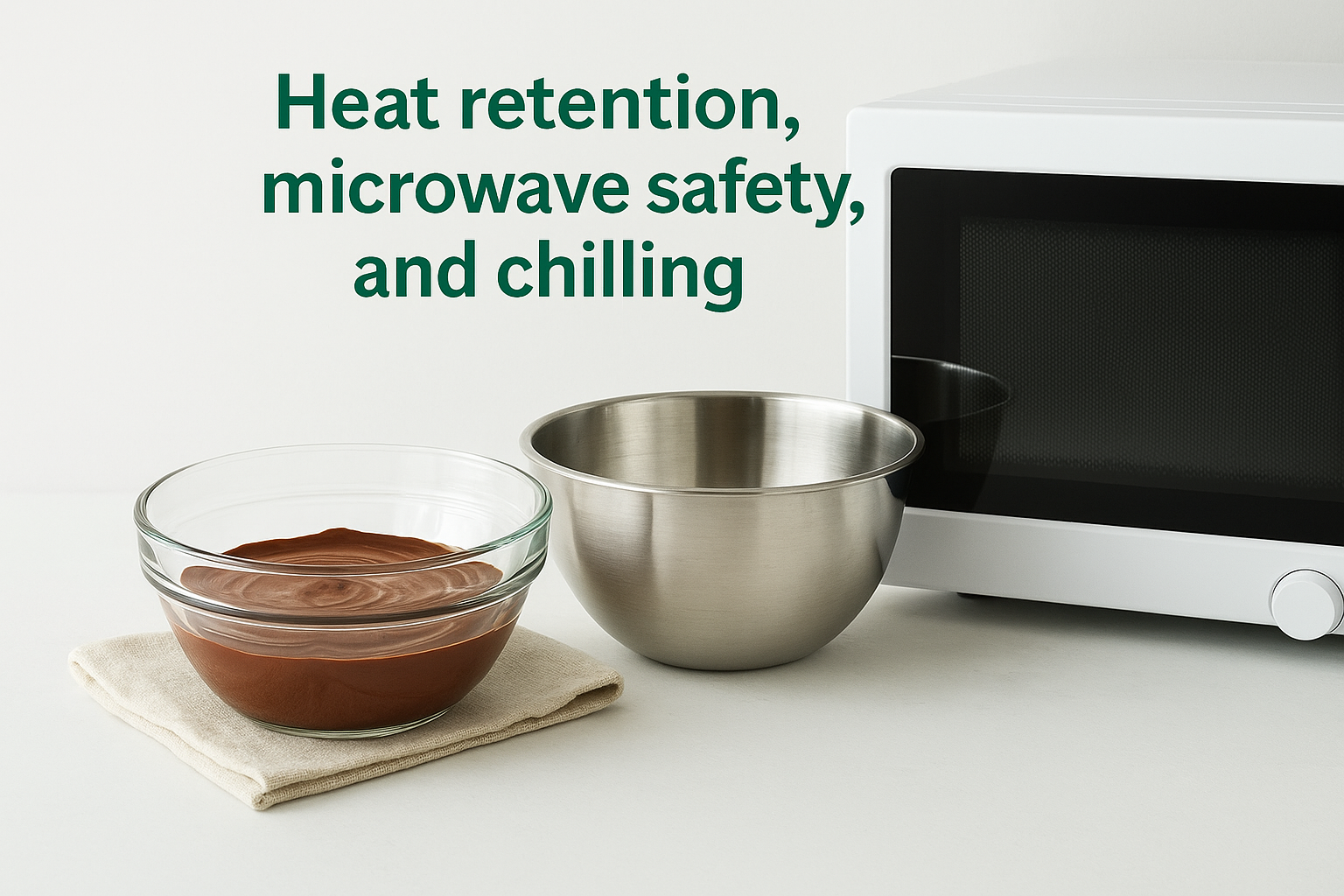 Heat retention, microwave safety, and chilling