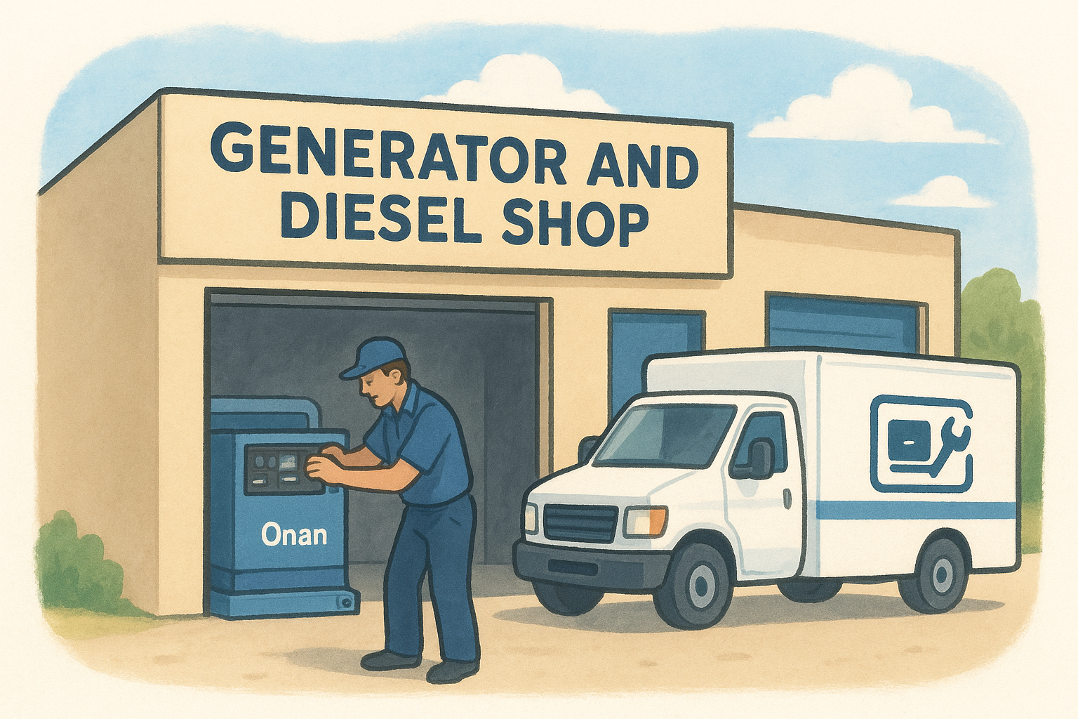5. Independent generator and diesel shops