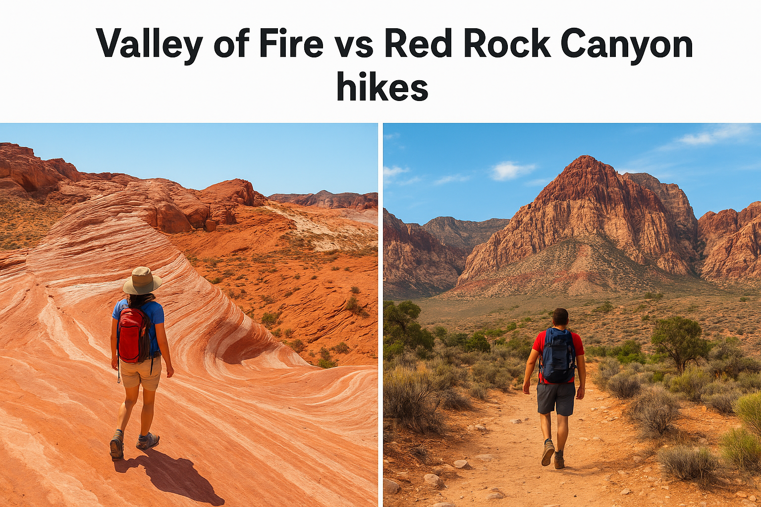 Valley of Fire vs Red Rock Canyon hikes