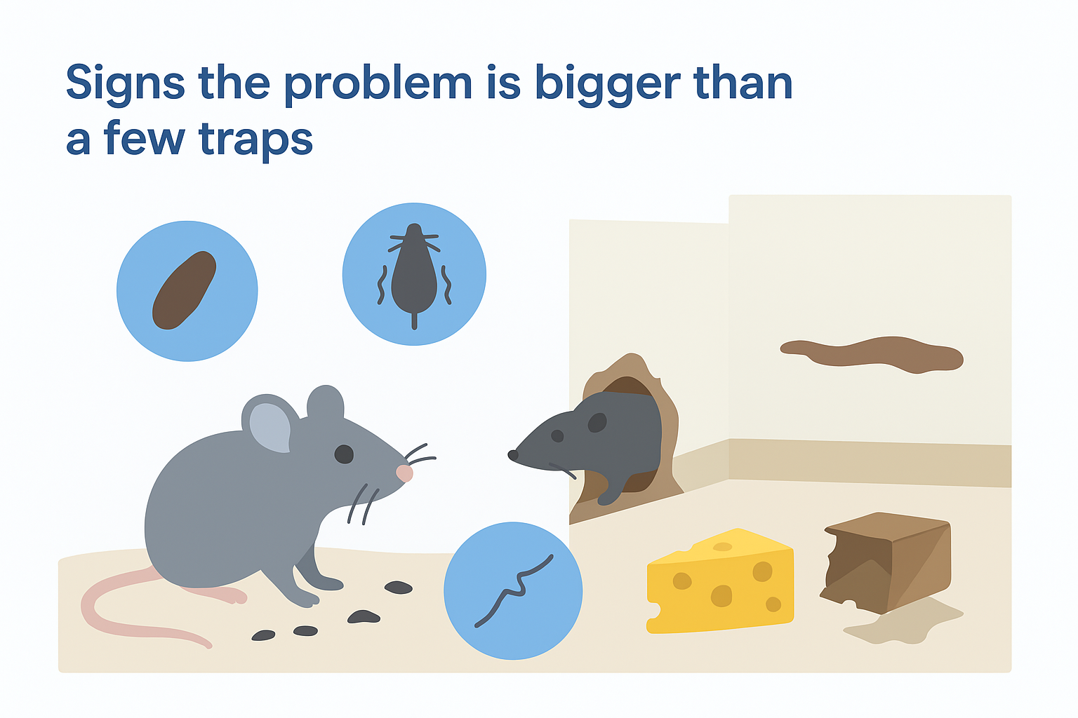 Signs the problem is bigger than a few traps