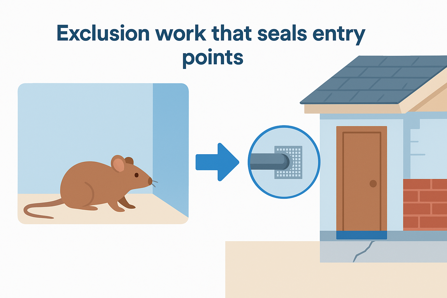 4. Exclusion work that seals entry points