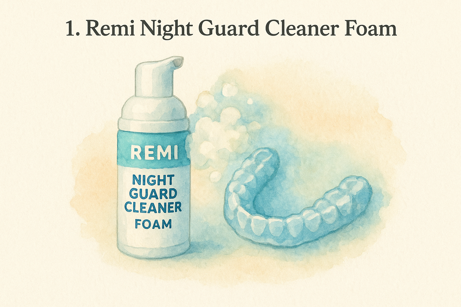 1. Remi Night Guard Cleaner Foam