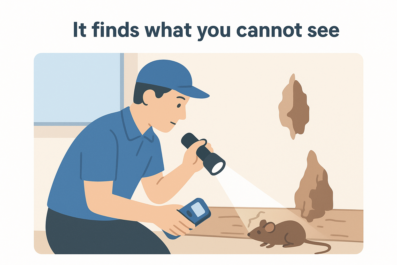 It finds what you cannot see