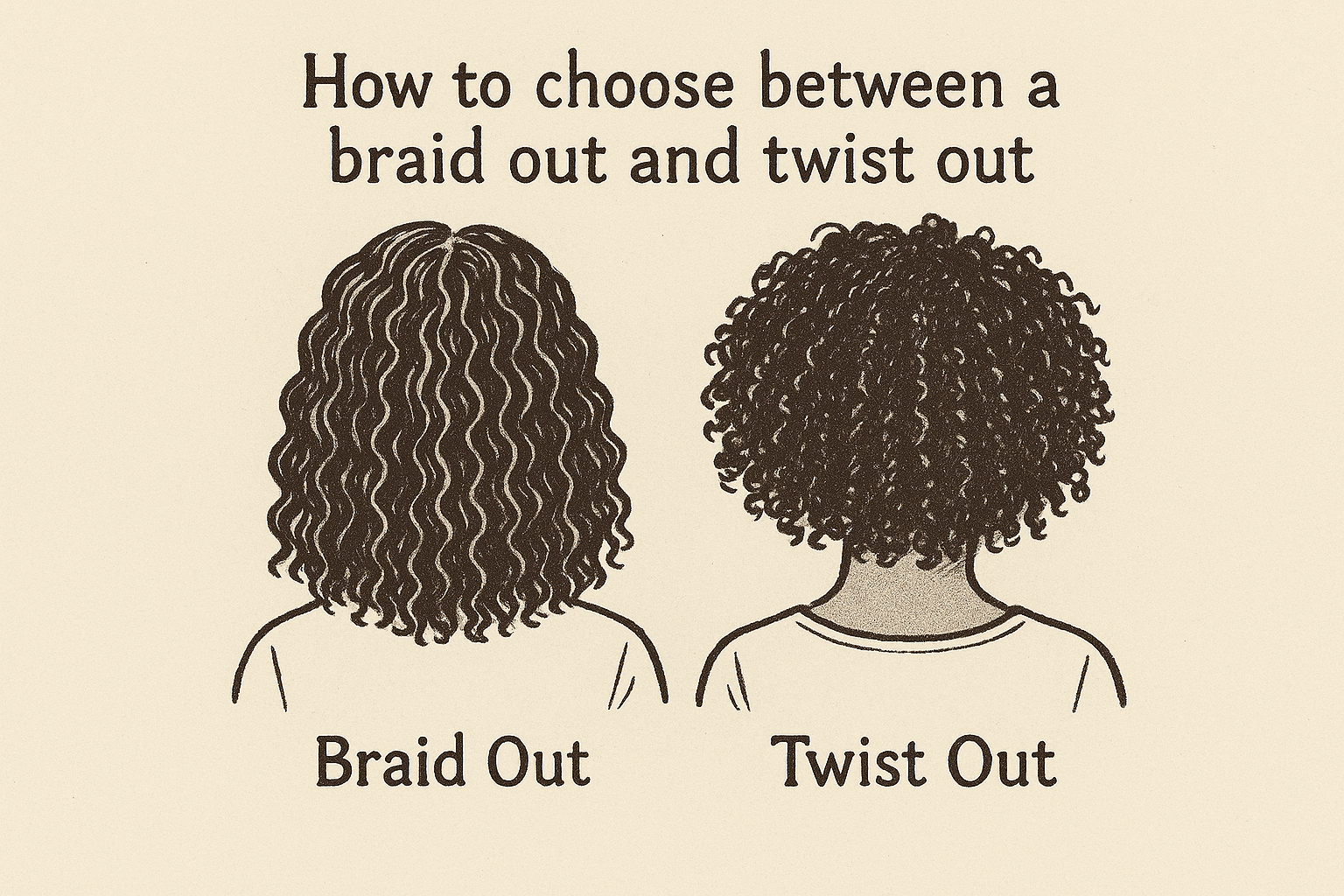 How to choose between a braid out and twist out