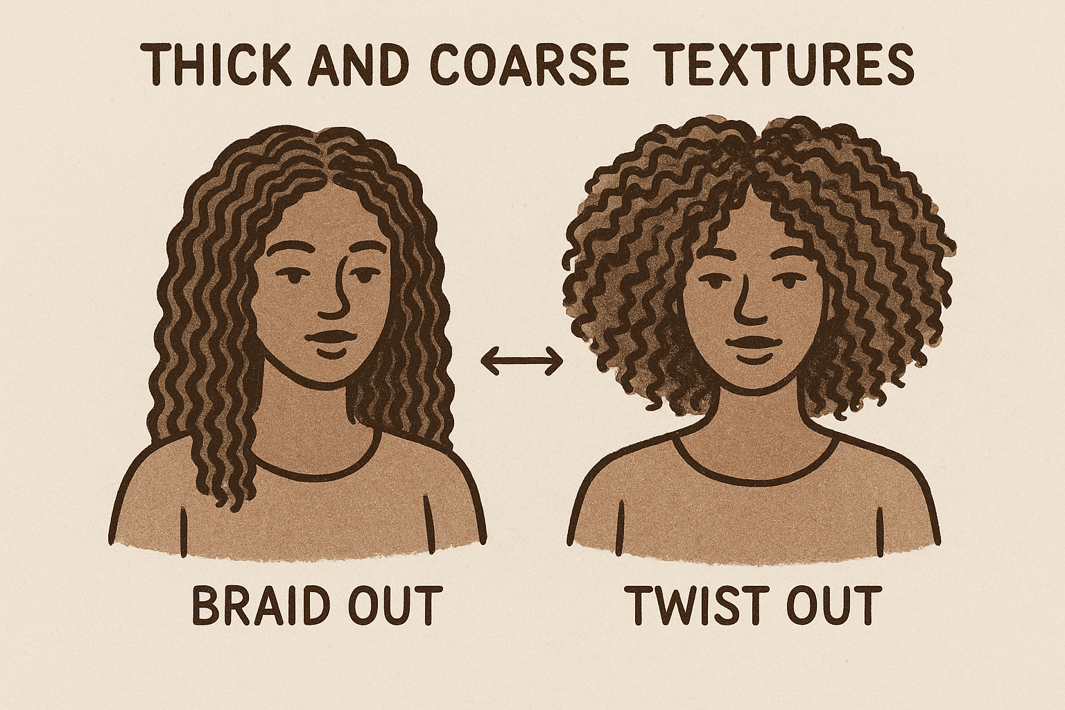 Thick and coarse textures