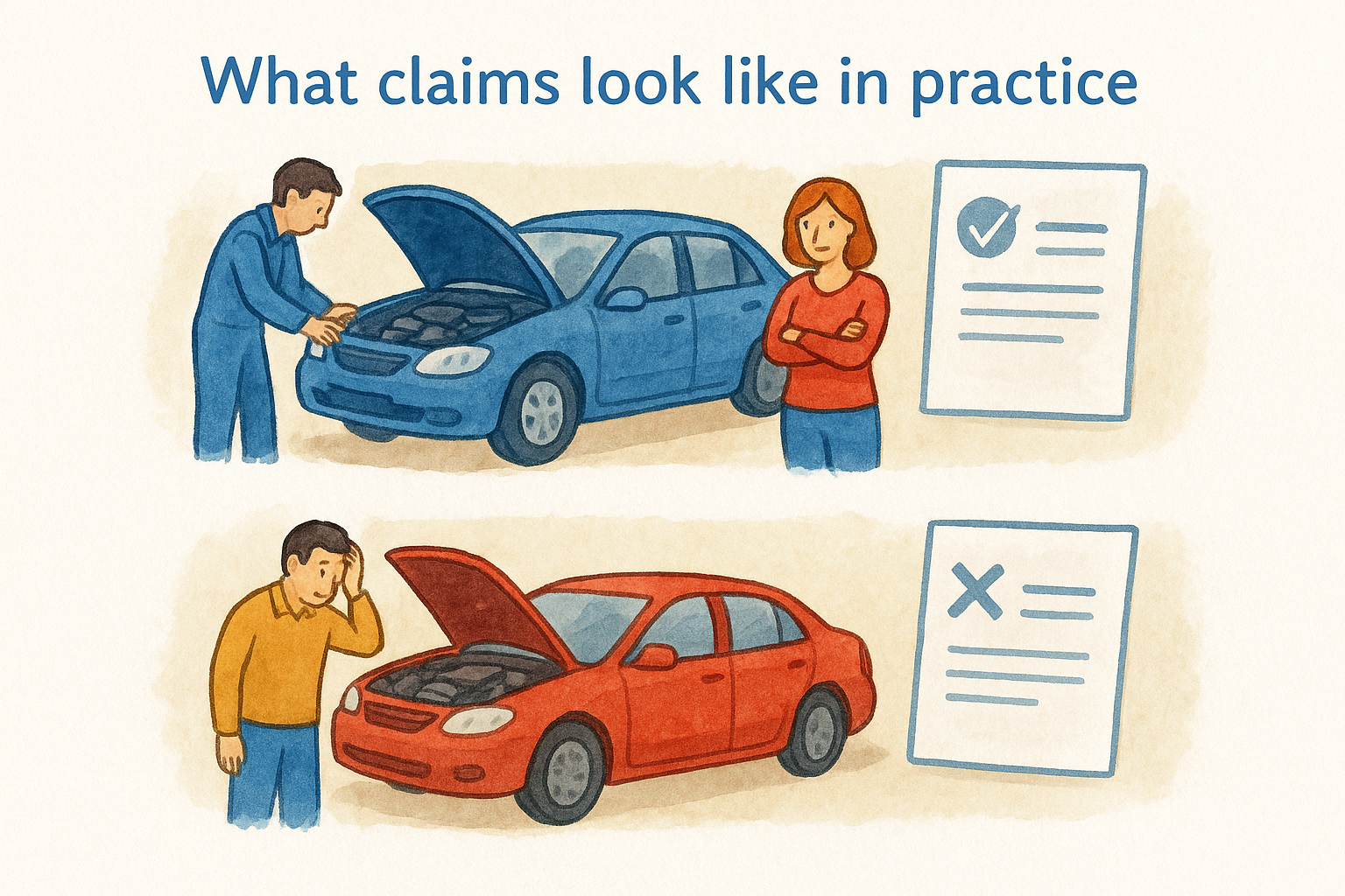 What claims look like in practice