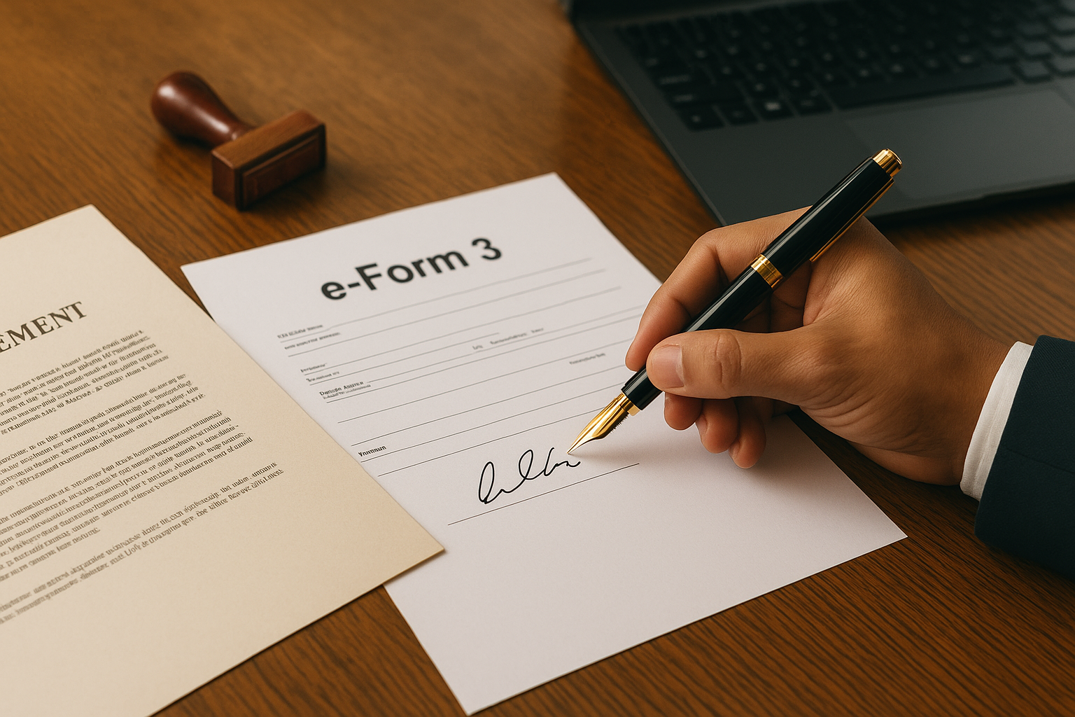 File e-Form 3 step by step