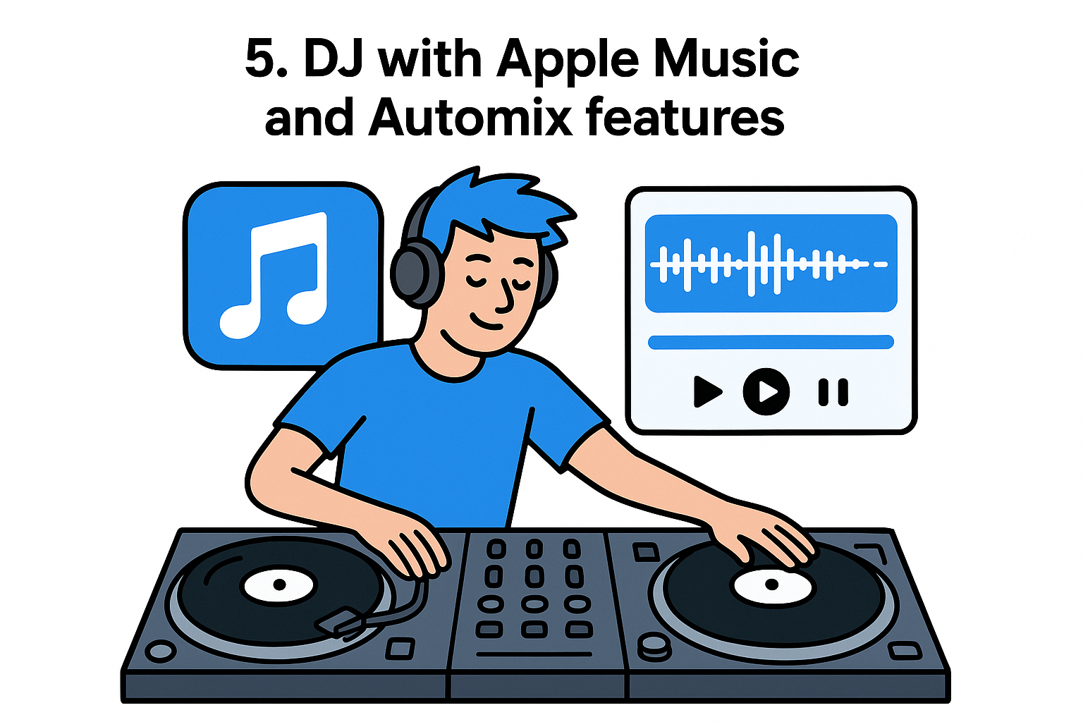 5. DJ with Apple Music and Automix features