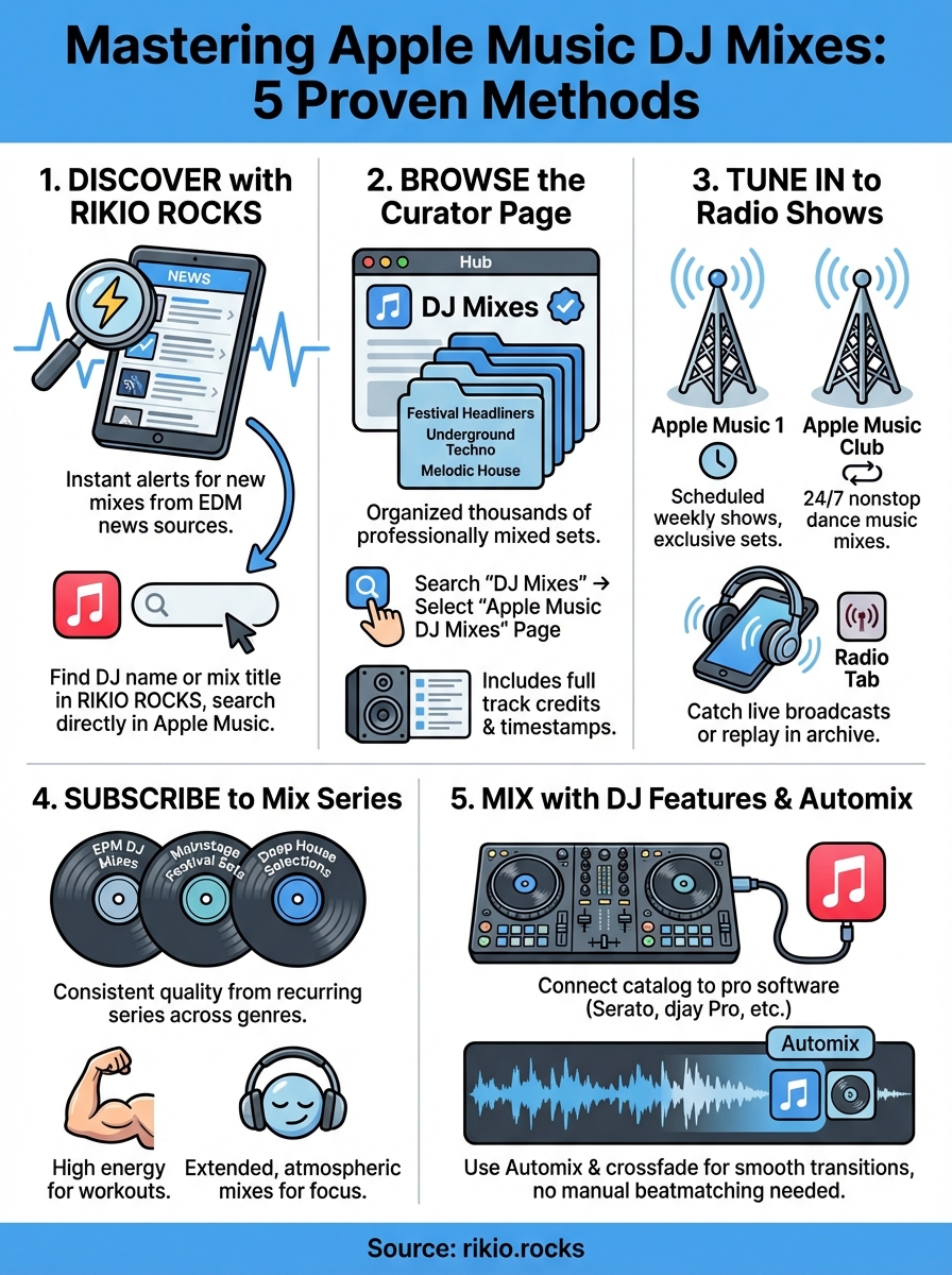 apple music dj mixes infographic