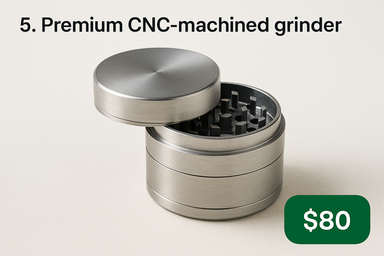 5. Premium CNC-machined grinder