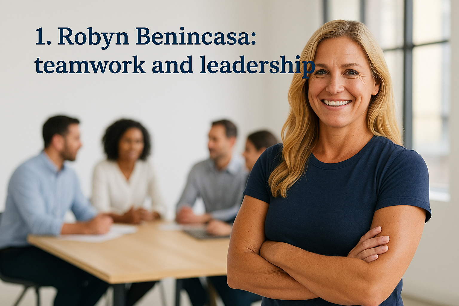 1. Robyn Benincasa: teamwork and leadership