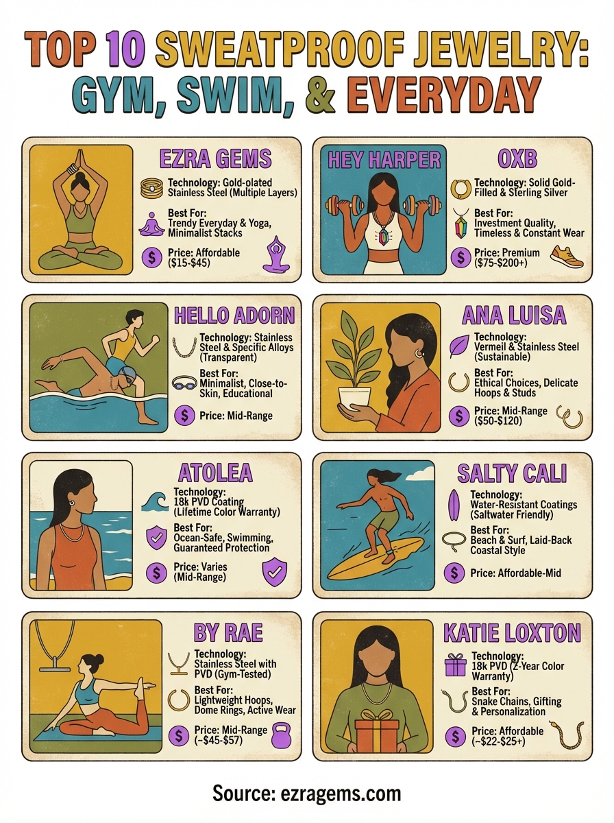 sweatproof jewelry infographic