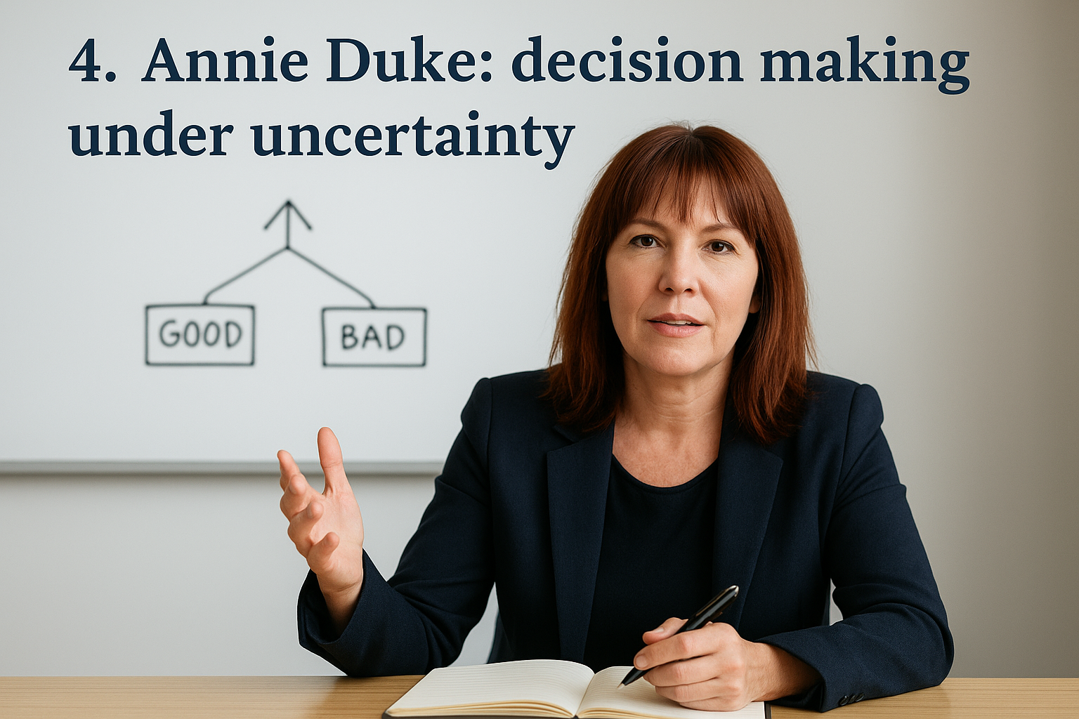 4. Annie Duke: decision making under uncertainty