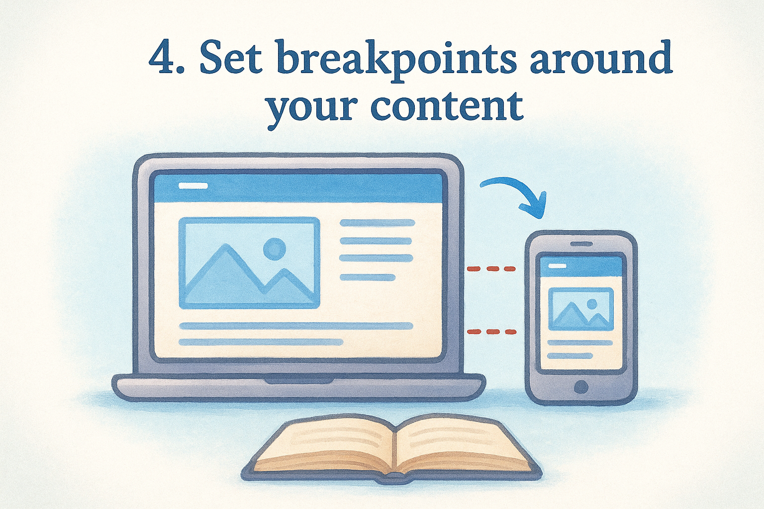 4. Set breakpoints around your content