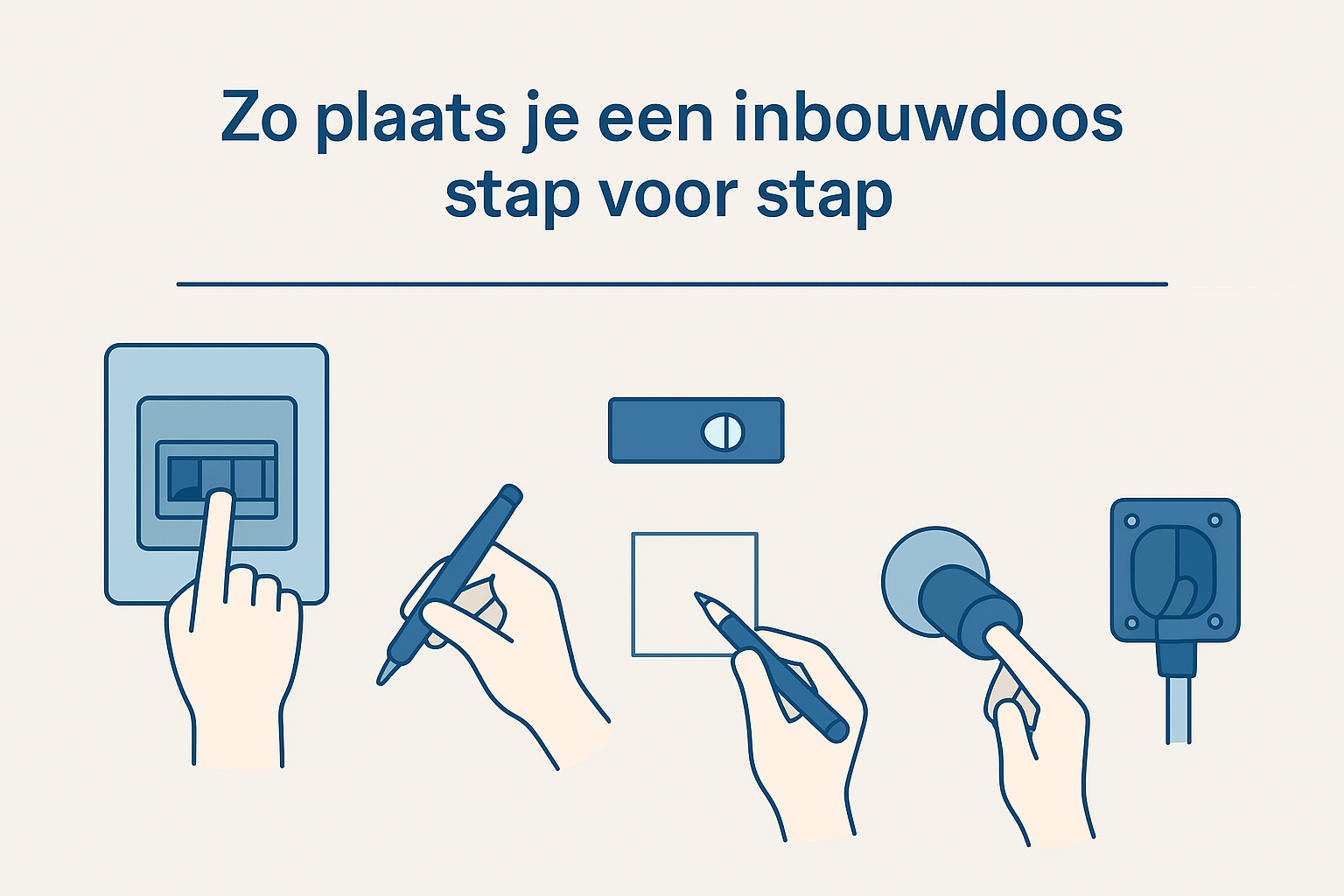 Zo plaats je een inbouwdoos stap voor stap