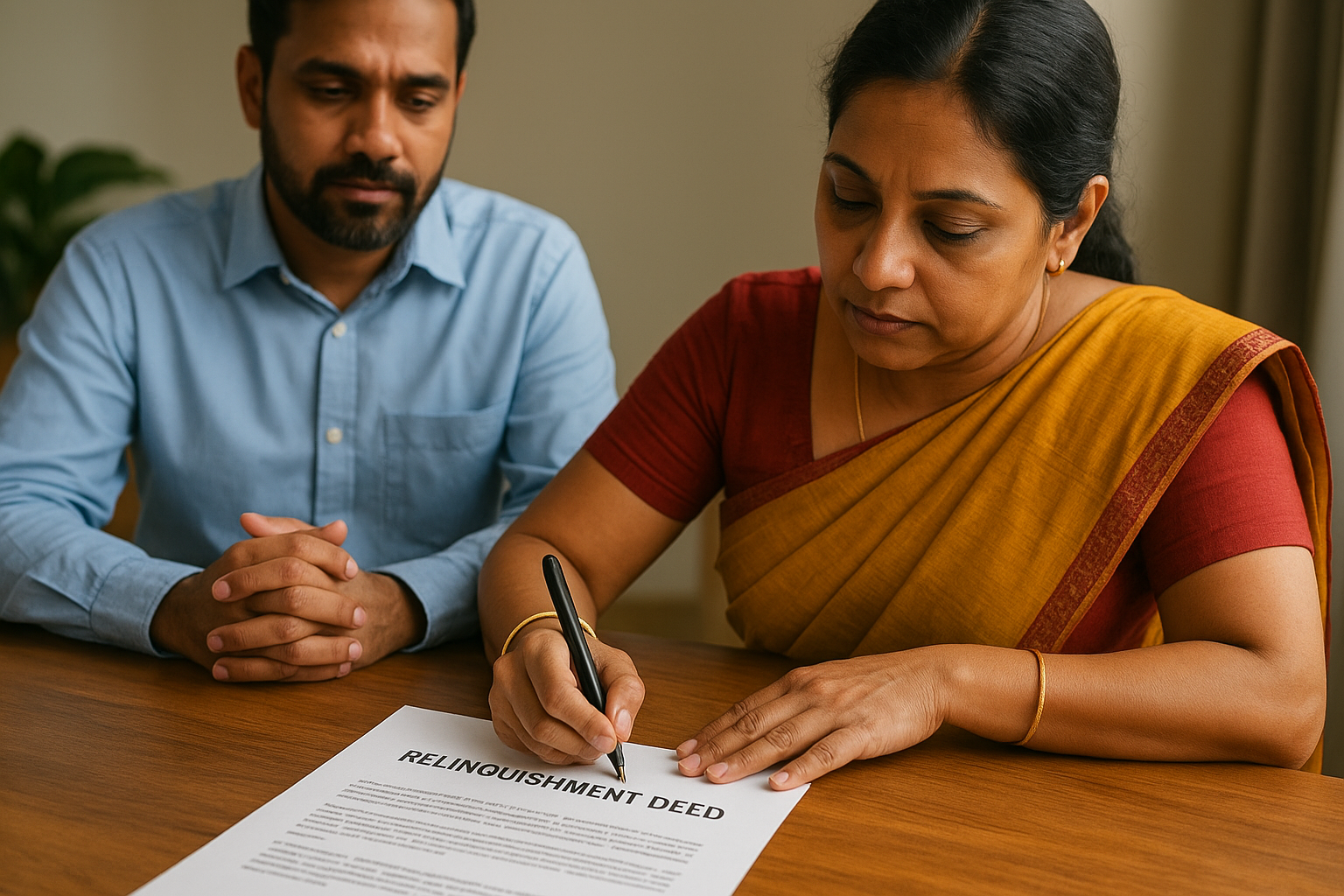 What problem does a relinquishment deed solve?