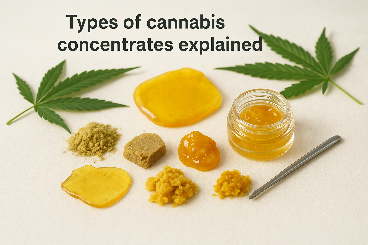 Types of cannabis concentrates explained
