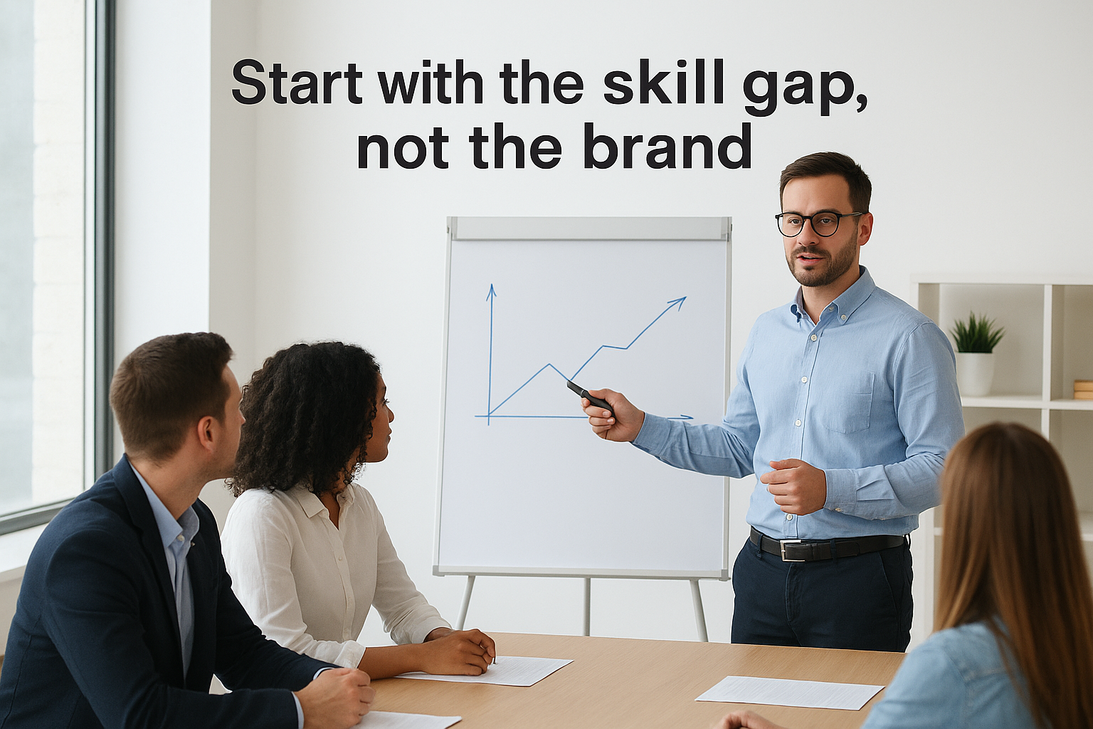 Start with the skill gap, not the brand