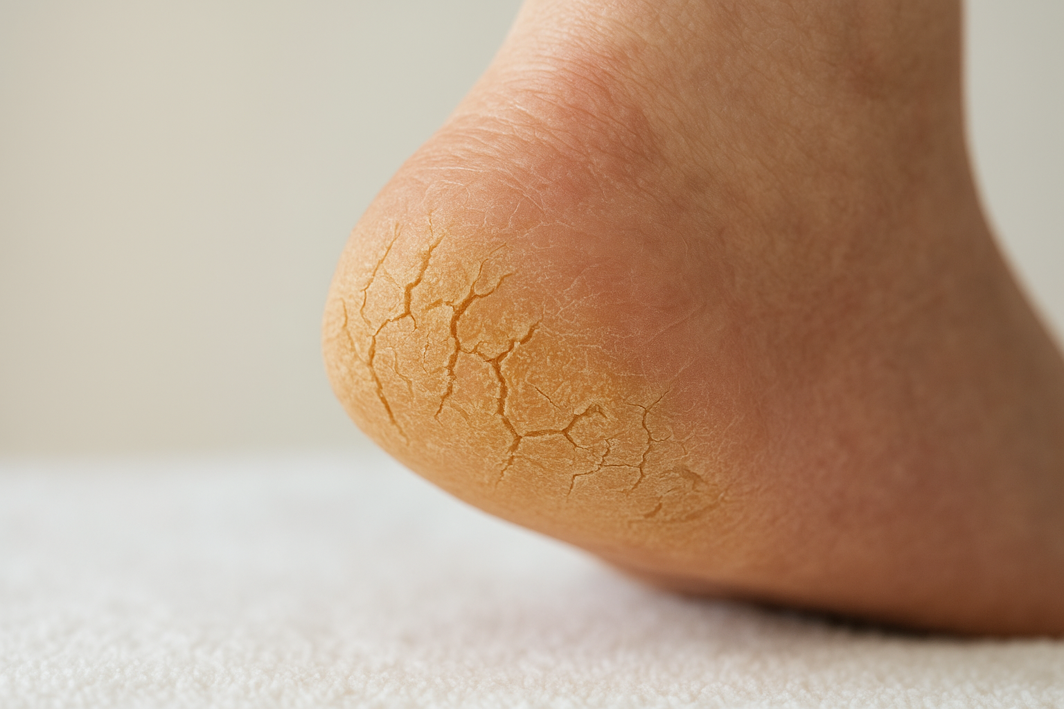 How dry, cracked heels develop (the skin and pressure connection)