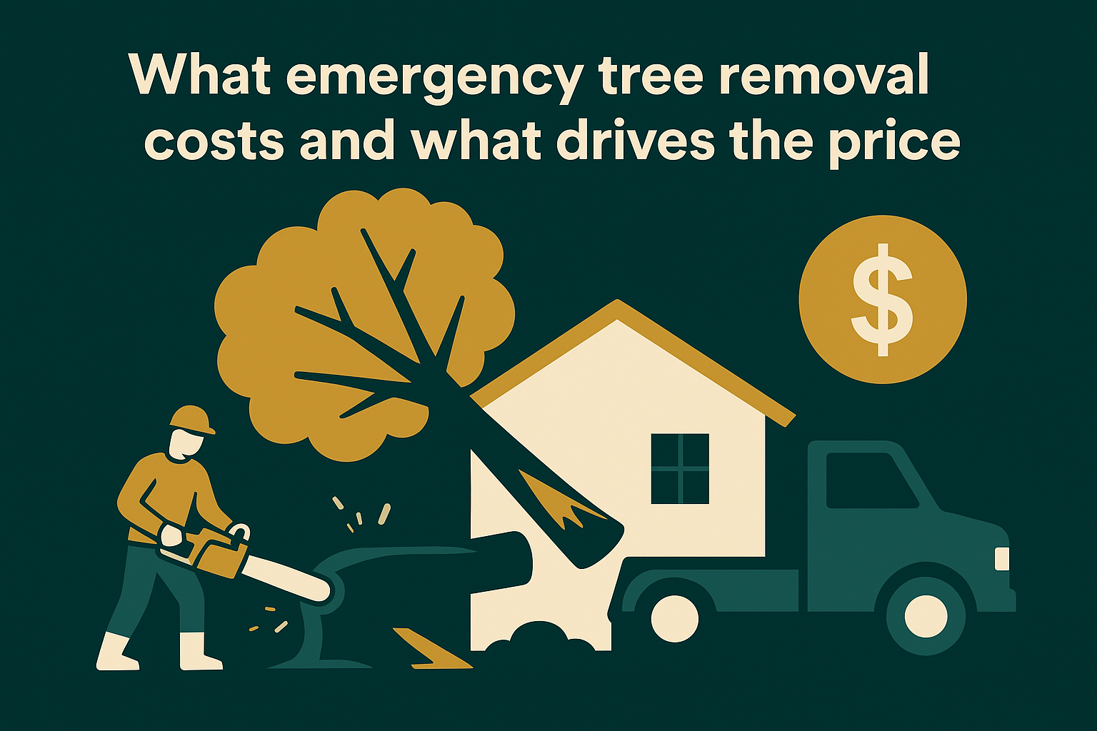 What emergency tree removal costs and what drives the price