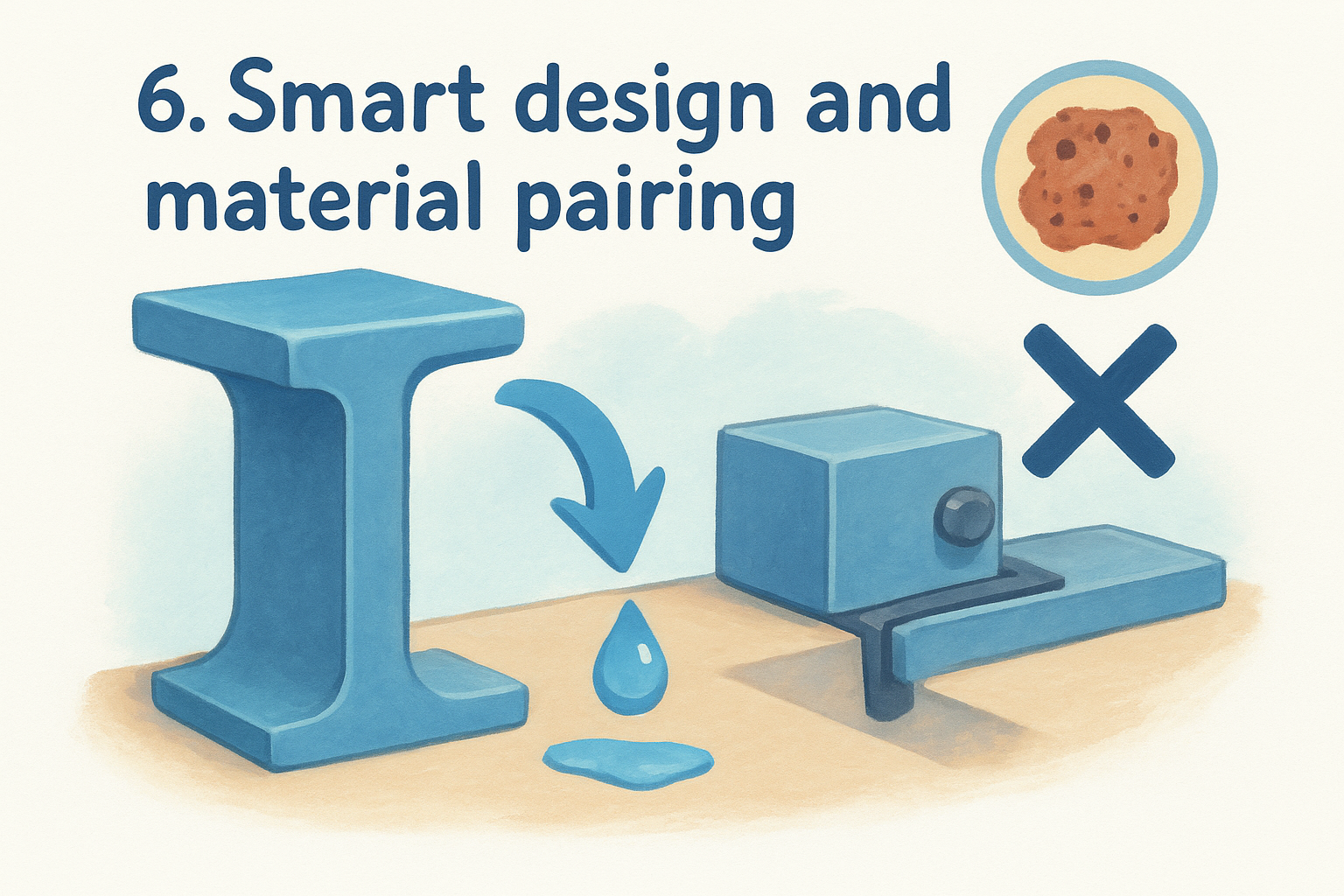 6. Smart design and material pairing