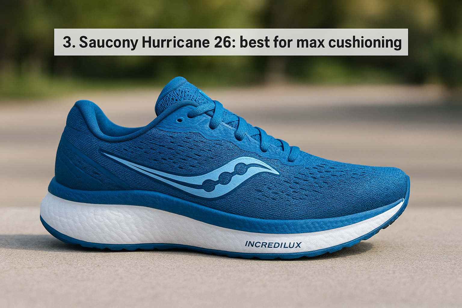 3. Saucony Hurricane 26: best for max cushioning