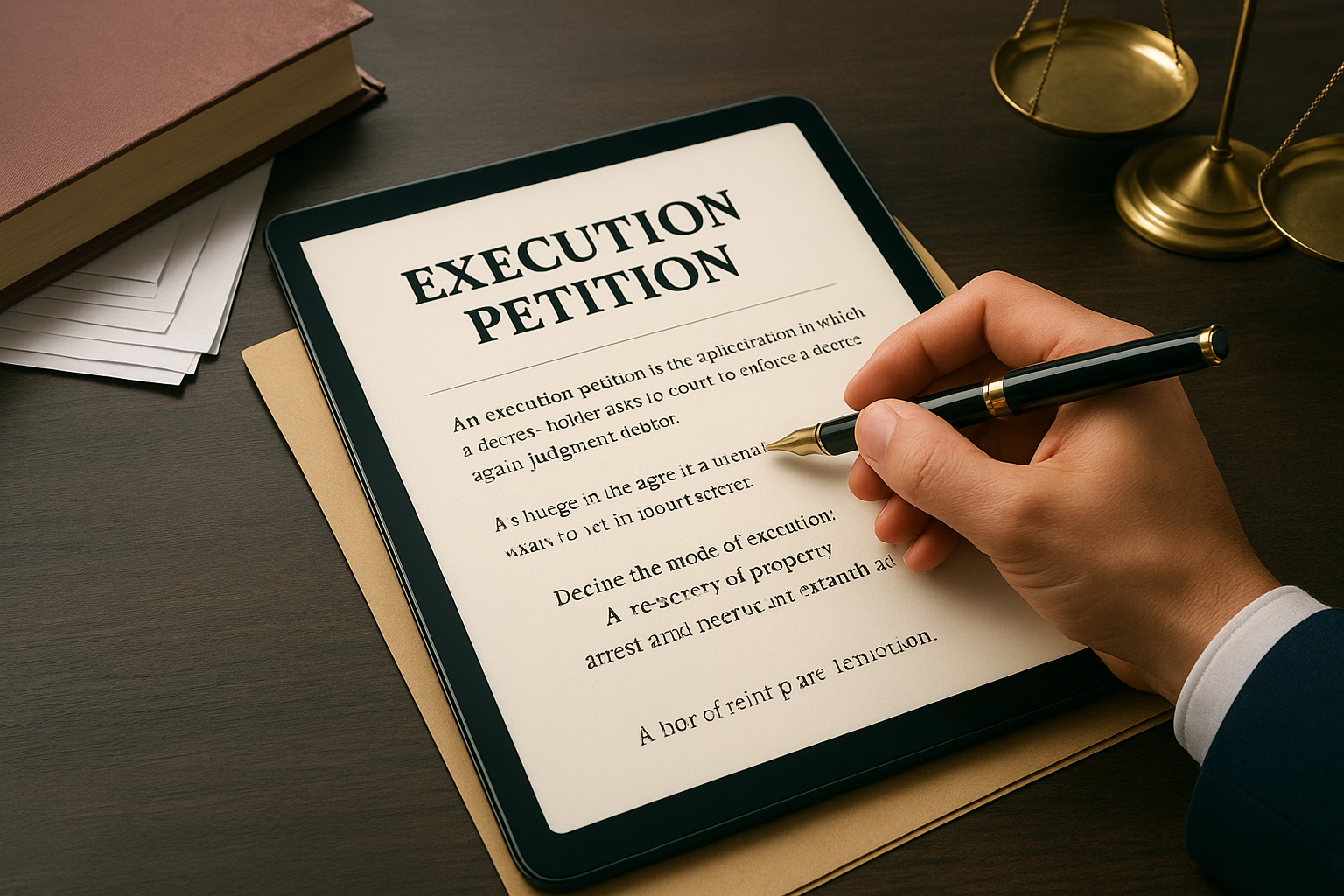 What an execution petition does