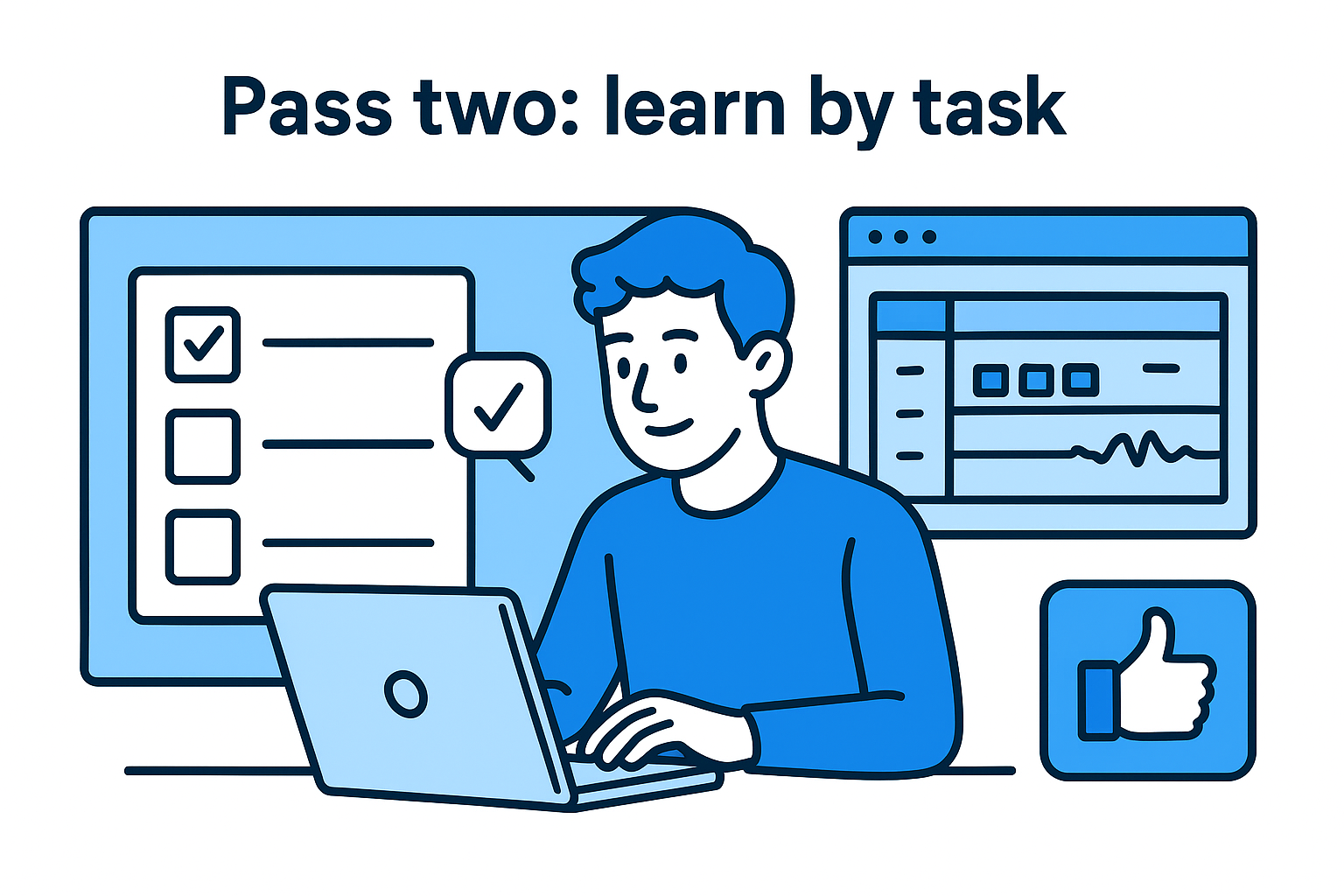 Pass two: learn by task